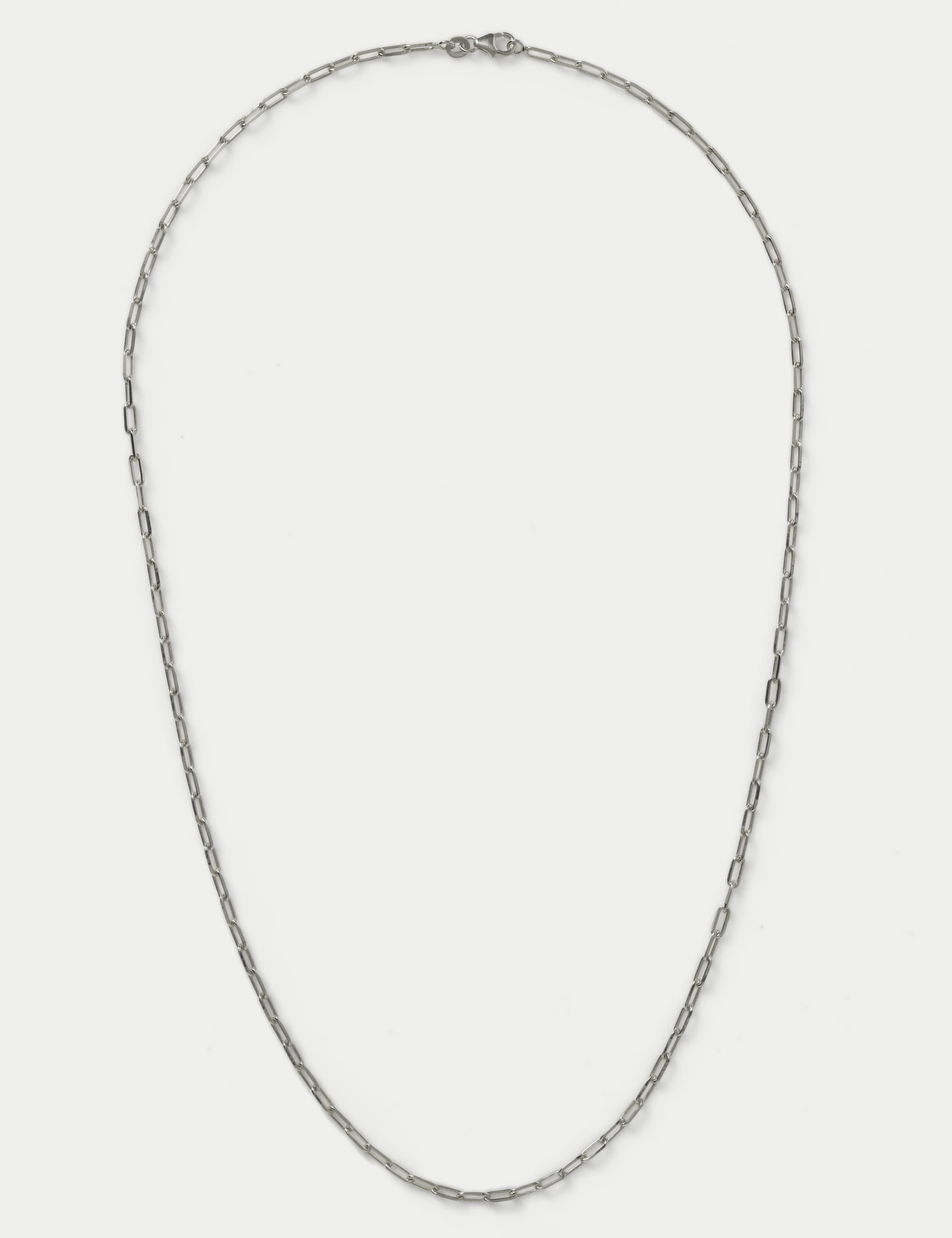 Auto  Sterling Paper Chain Necklace 1 of 3