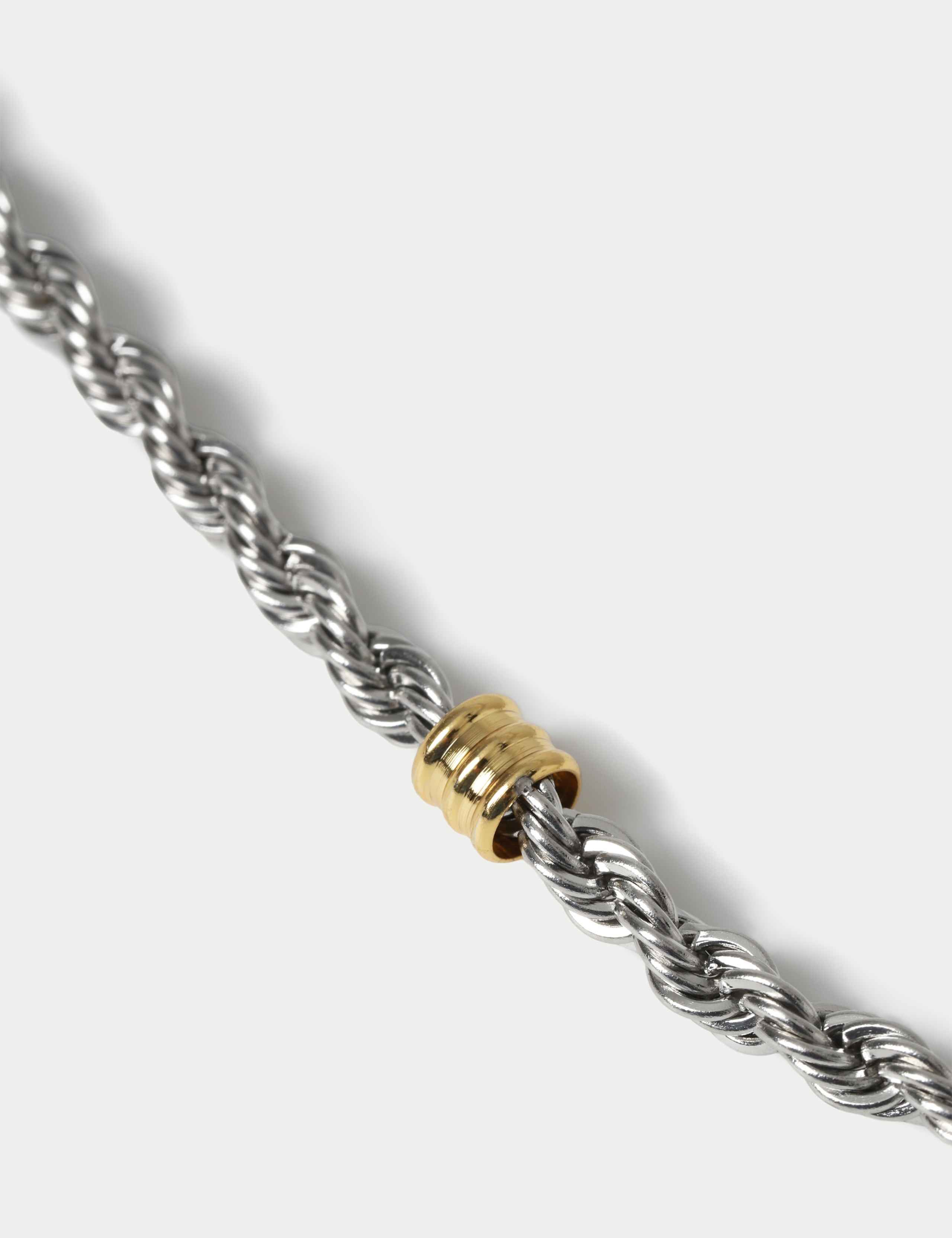 Mixed Mextal Textured Chain Necklace 3 of 3