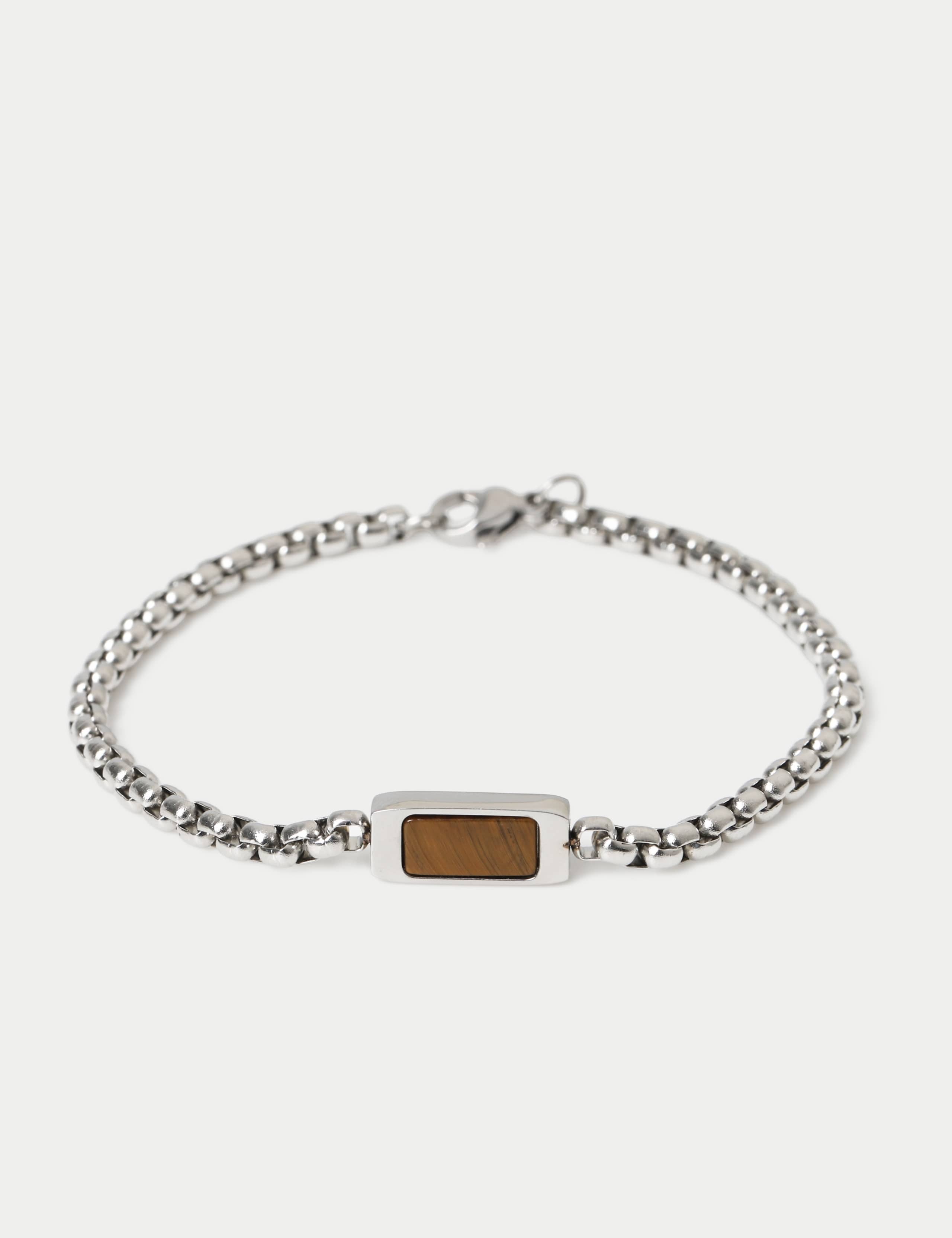 Stainless Tigers Eye Bracelet 1 of 2