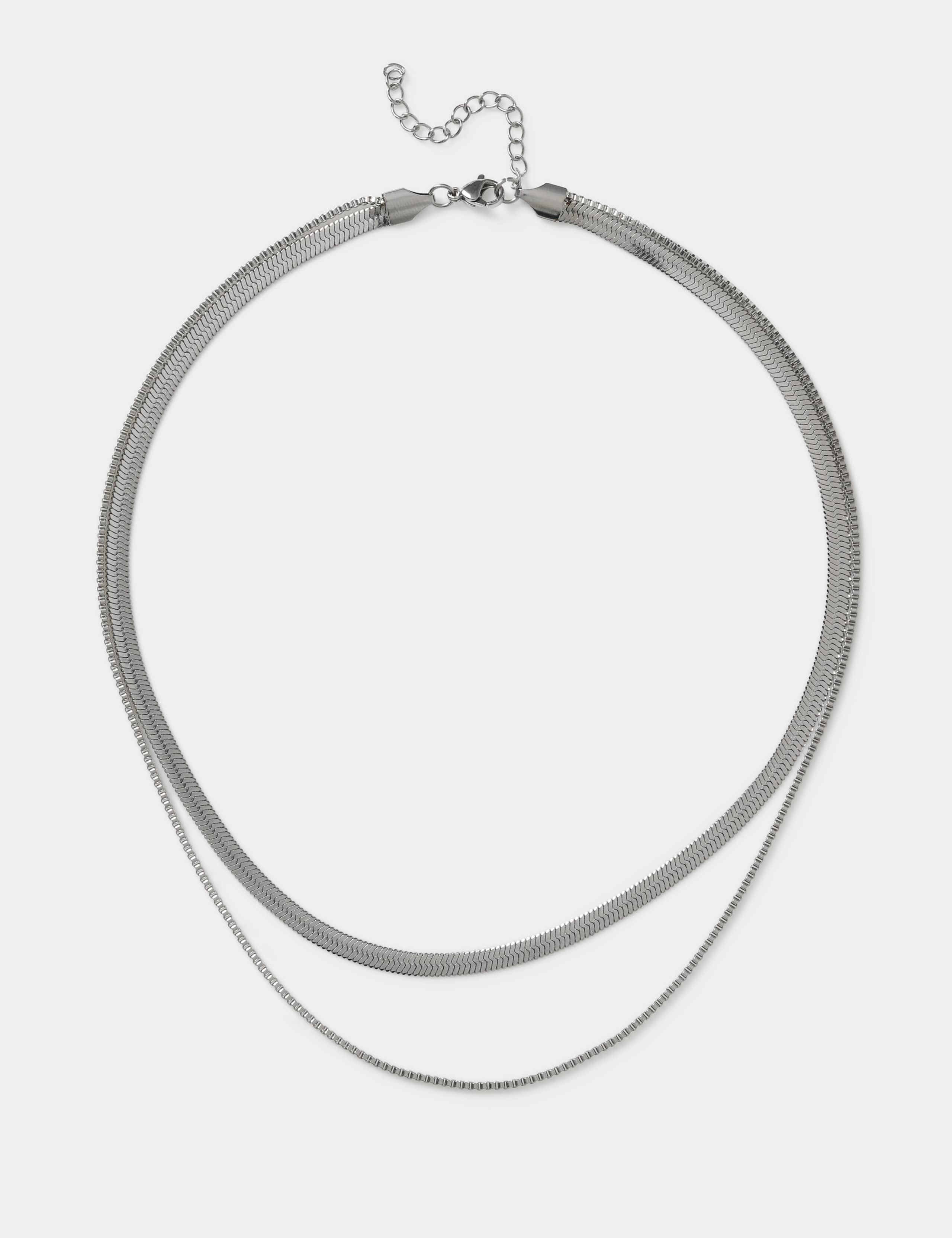 2 Pack Snake Chain Necklace 1 of 2