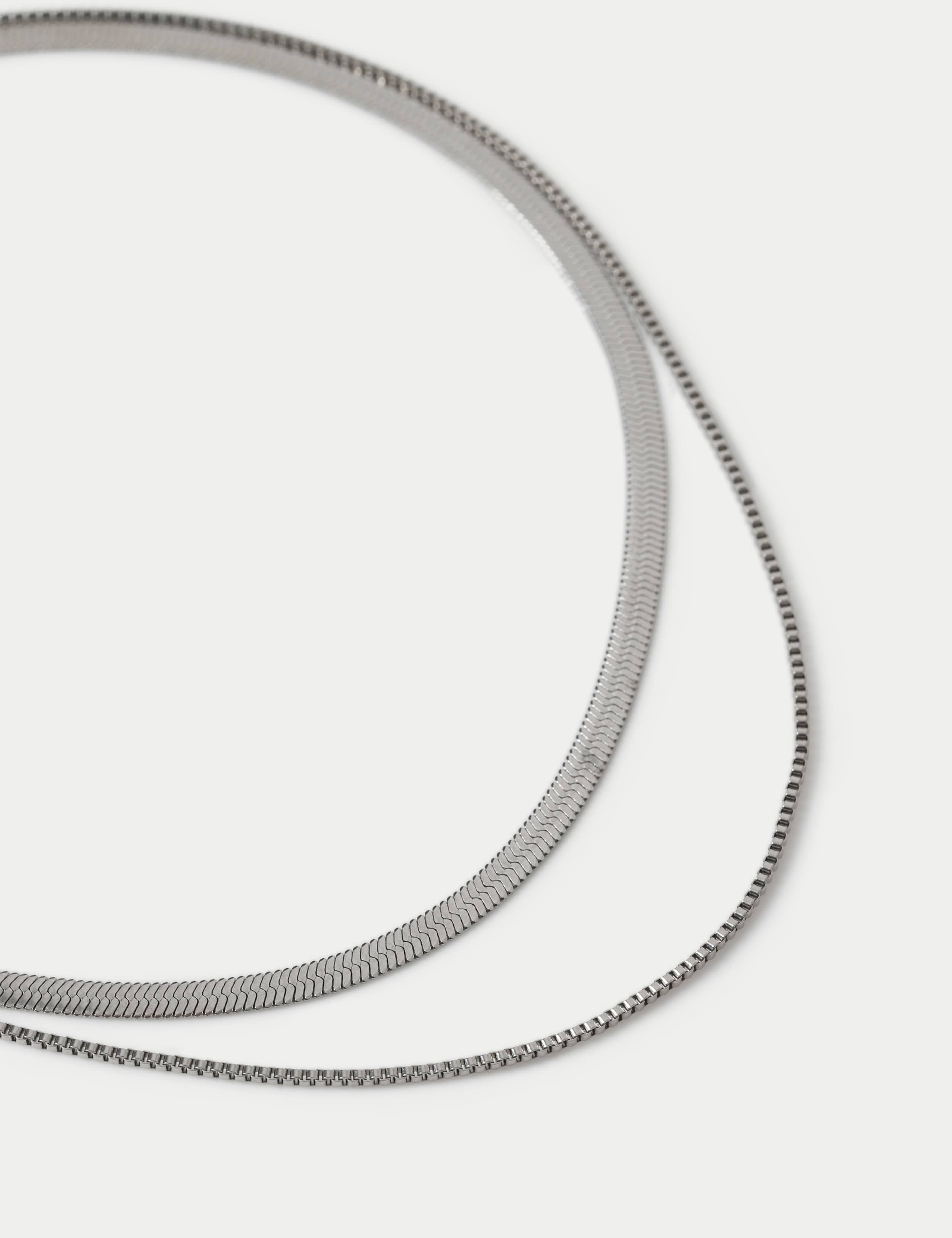 2 Pack Snake Chain Necklace 2 of 2