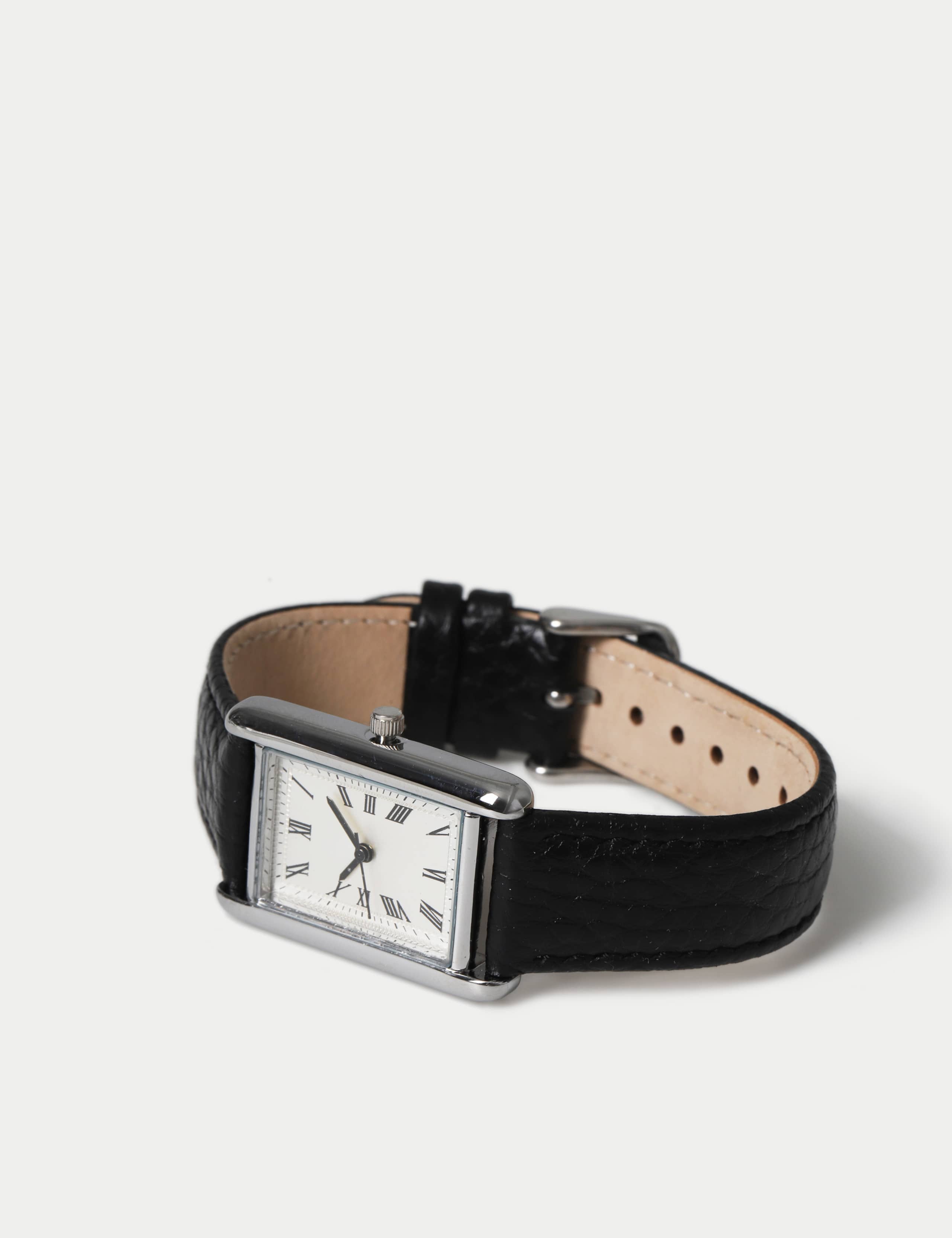 NUMERCAL LEATHER WATCH 2 of 3