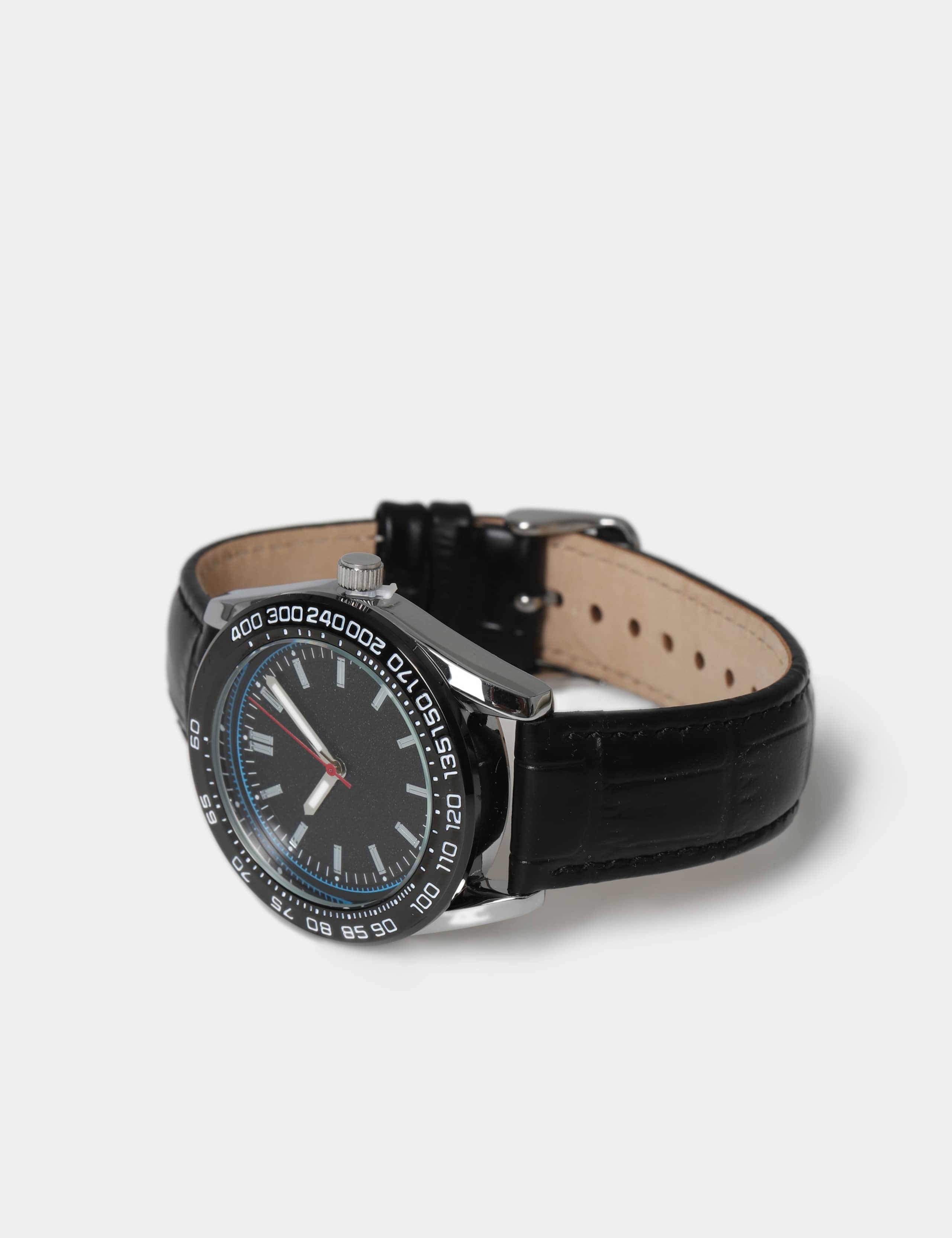 Leather Strap Dial Watch 3 of 3