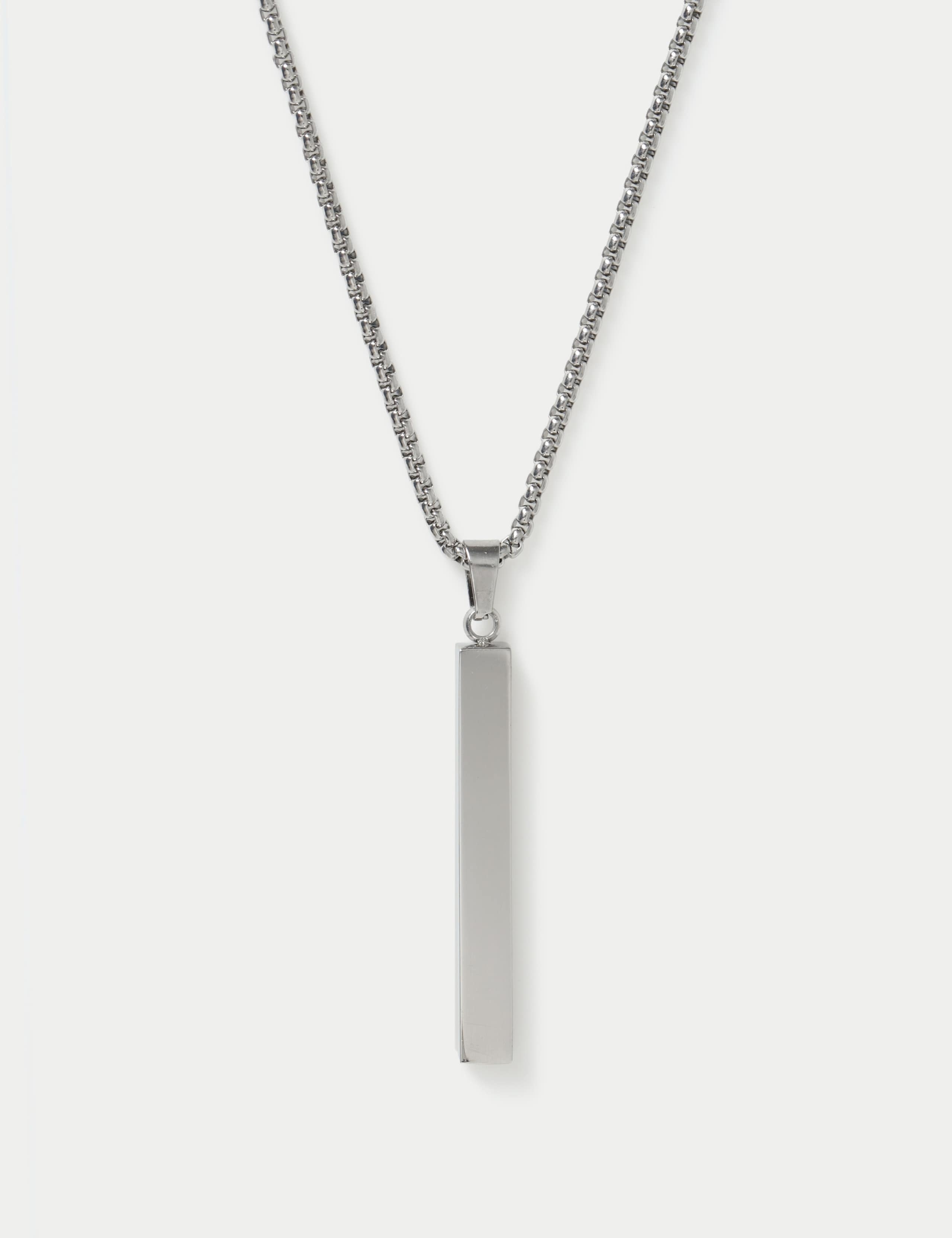 Auto Stainless Long Pendant Necklace 2 of 2