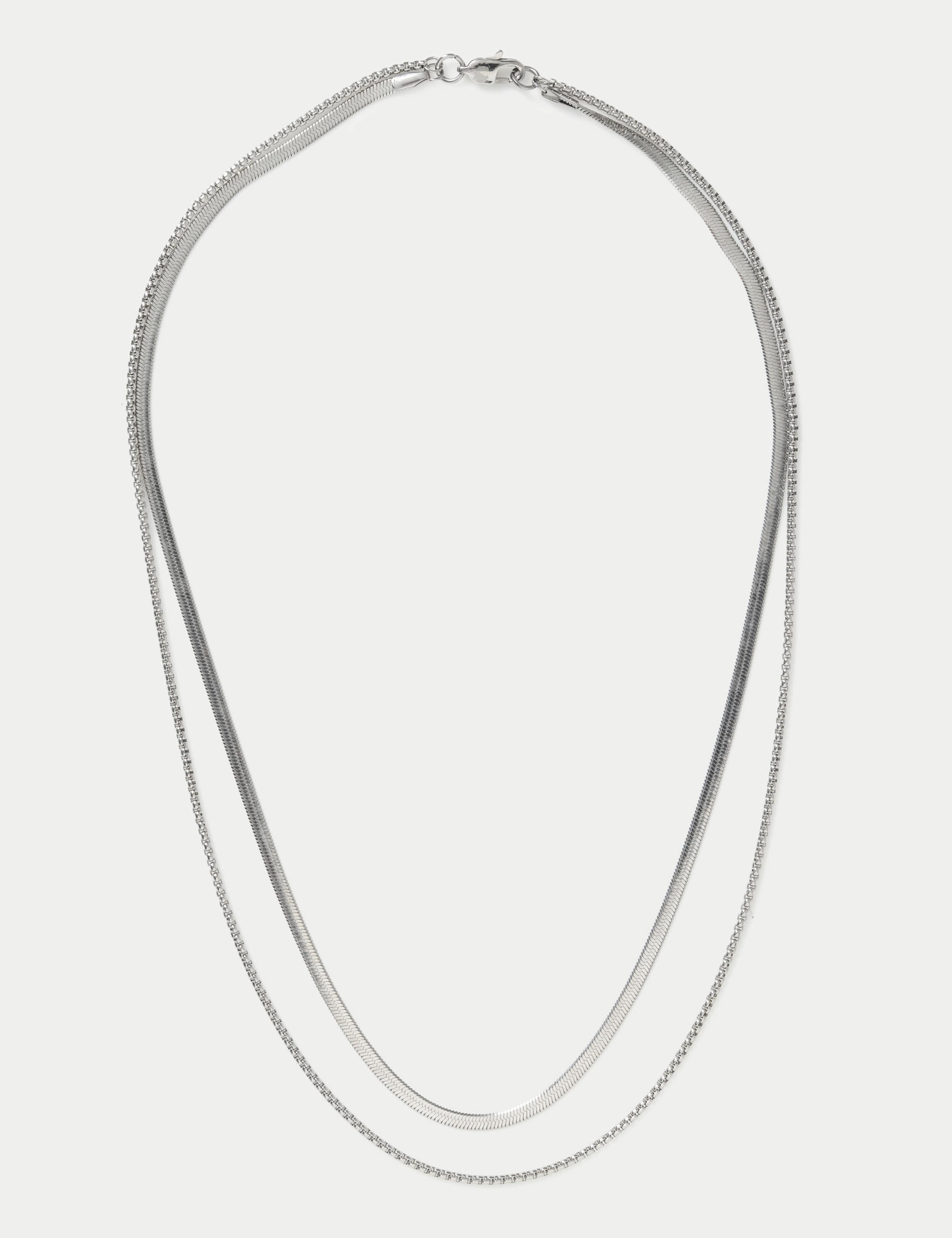 2 Pack Snake Chain Necklace 2 of 3