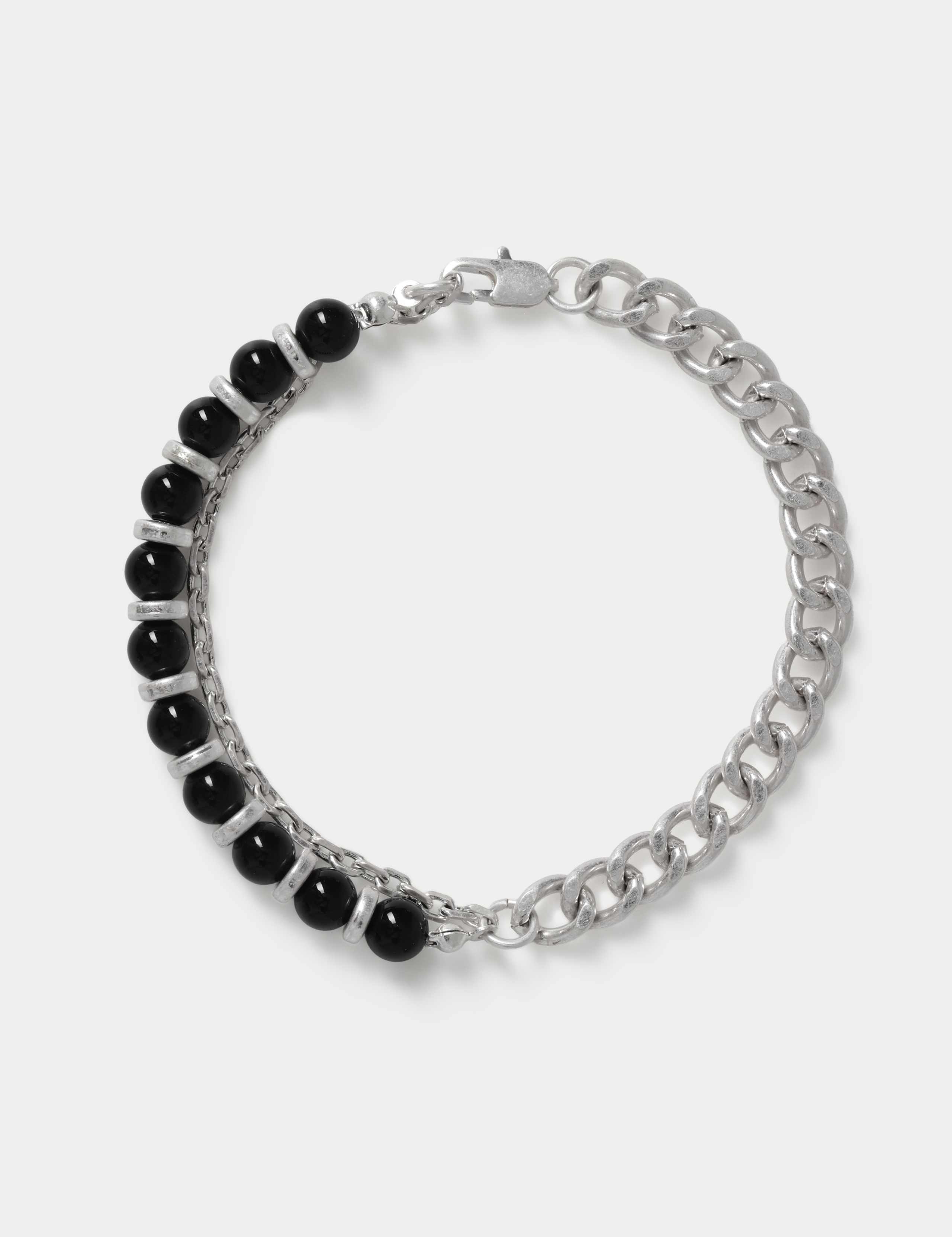 Stone and chain Multirow Bracelet 2 of 3