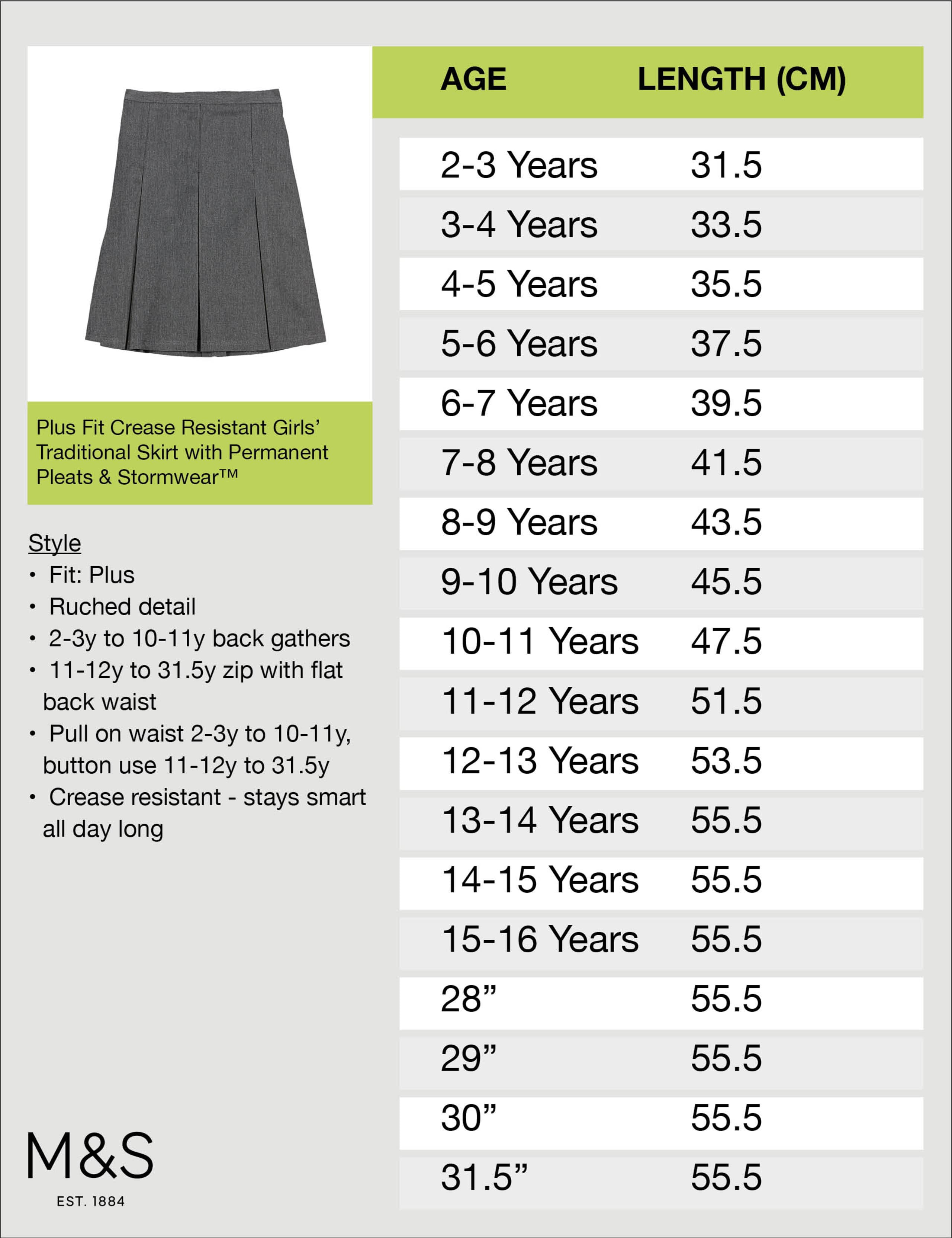 PLUS Girls' Permanent Pleated Skirt 6 of 6