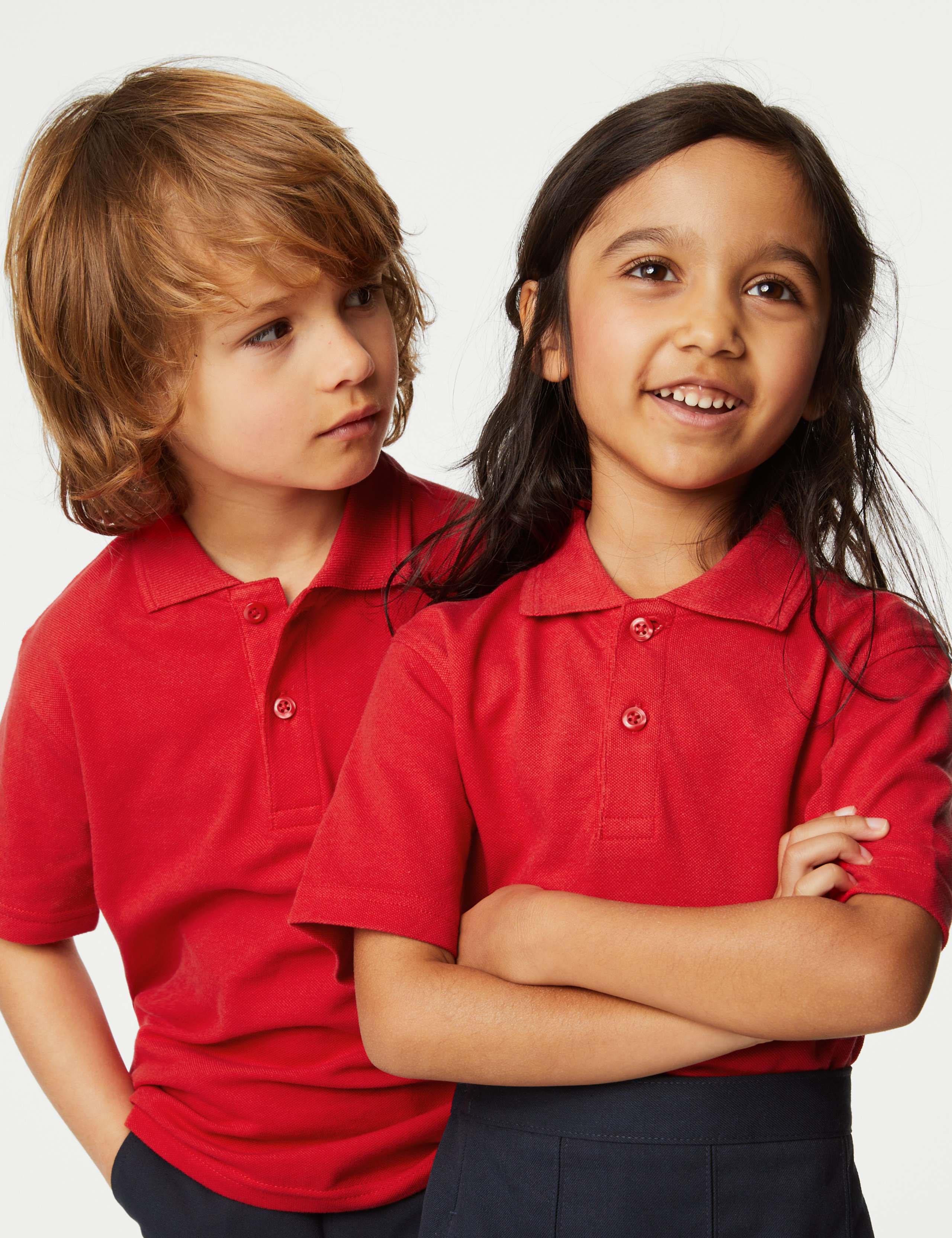 3 Pack Unisex Stain Resist School Polo Shirts (2-18 Yrs) 2 of 6