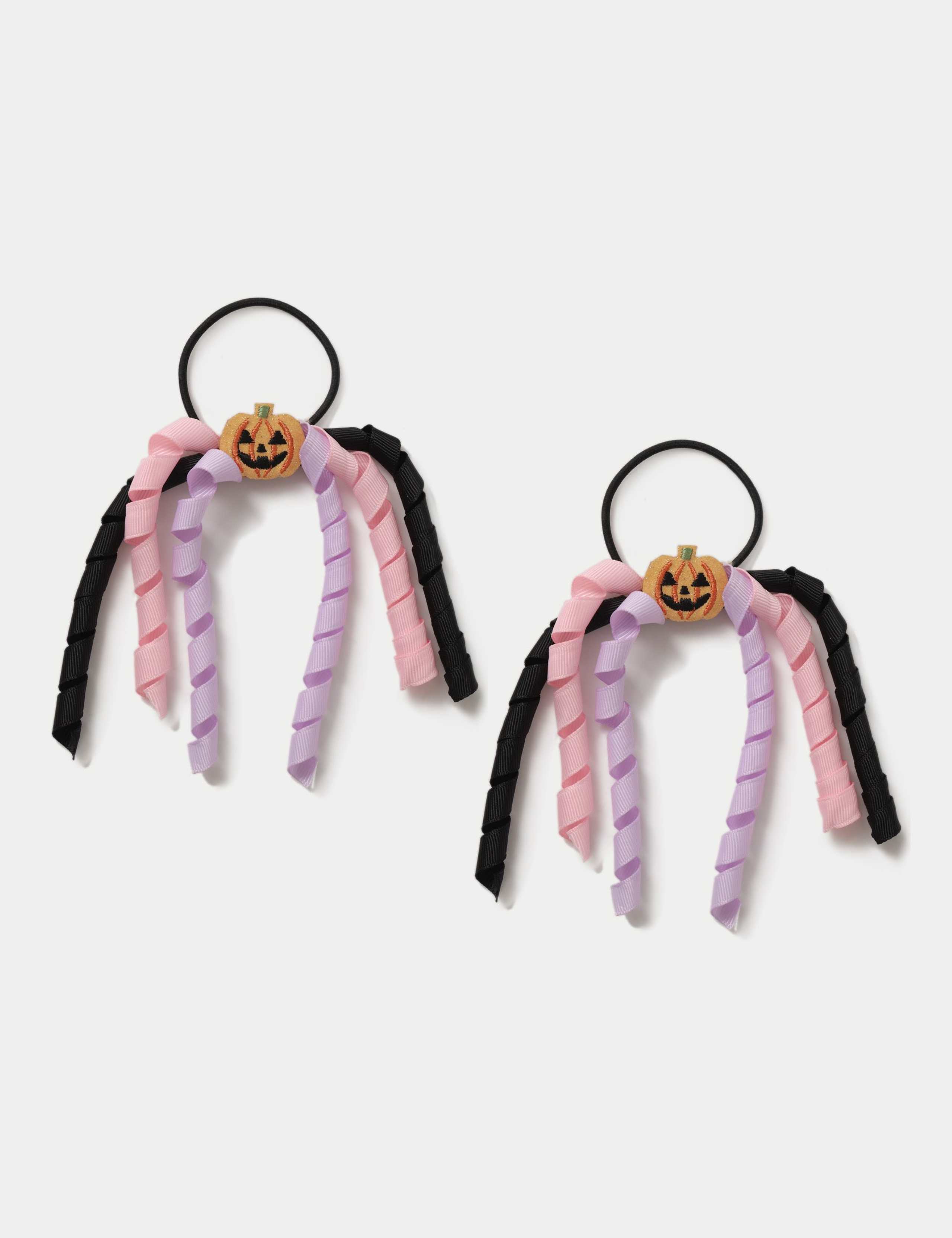 2pc Halloween Pumpkin Spiral Ponios 1 of 2