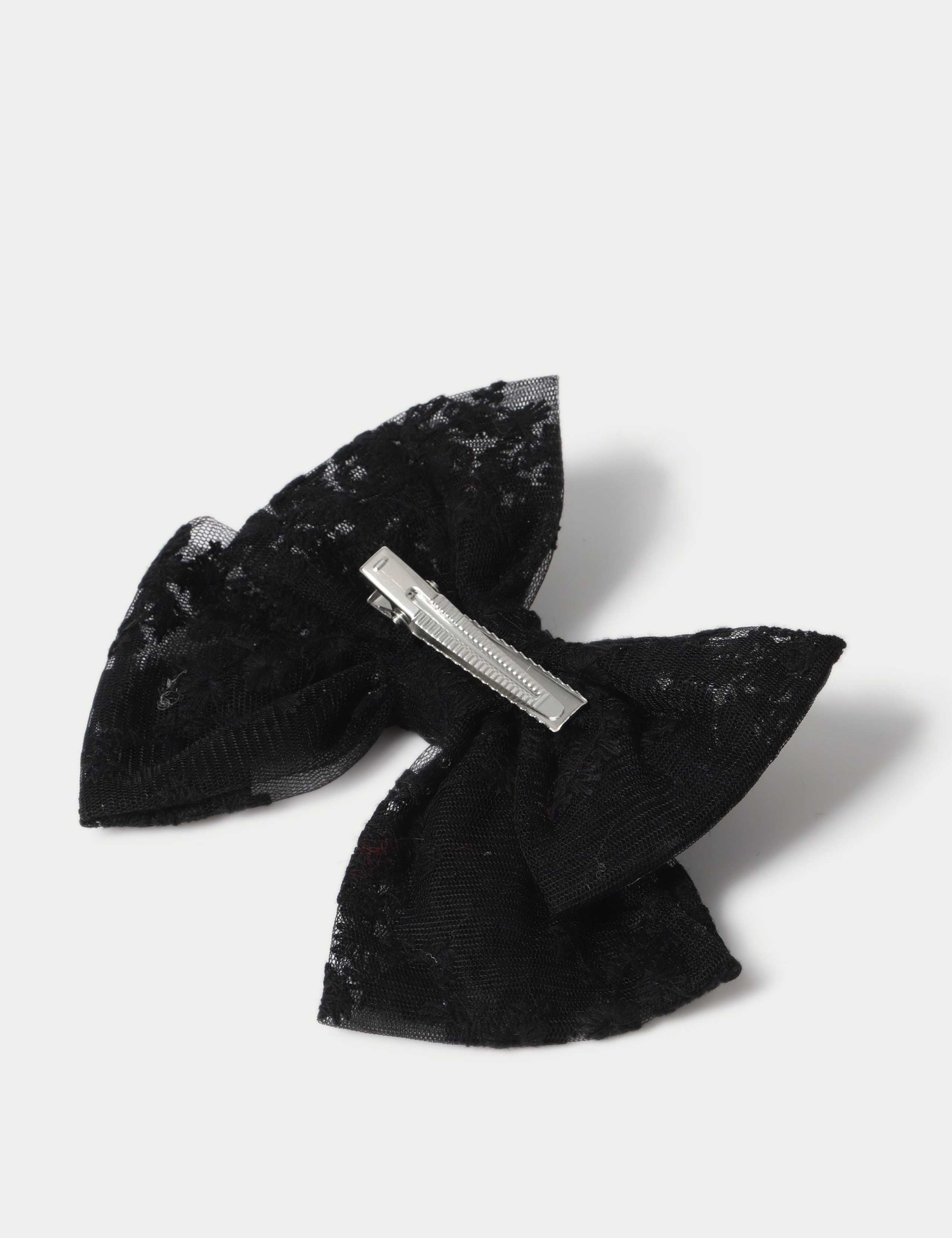 Black Lace Hair Bow 3 of 3
