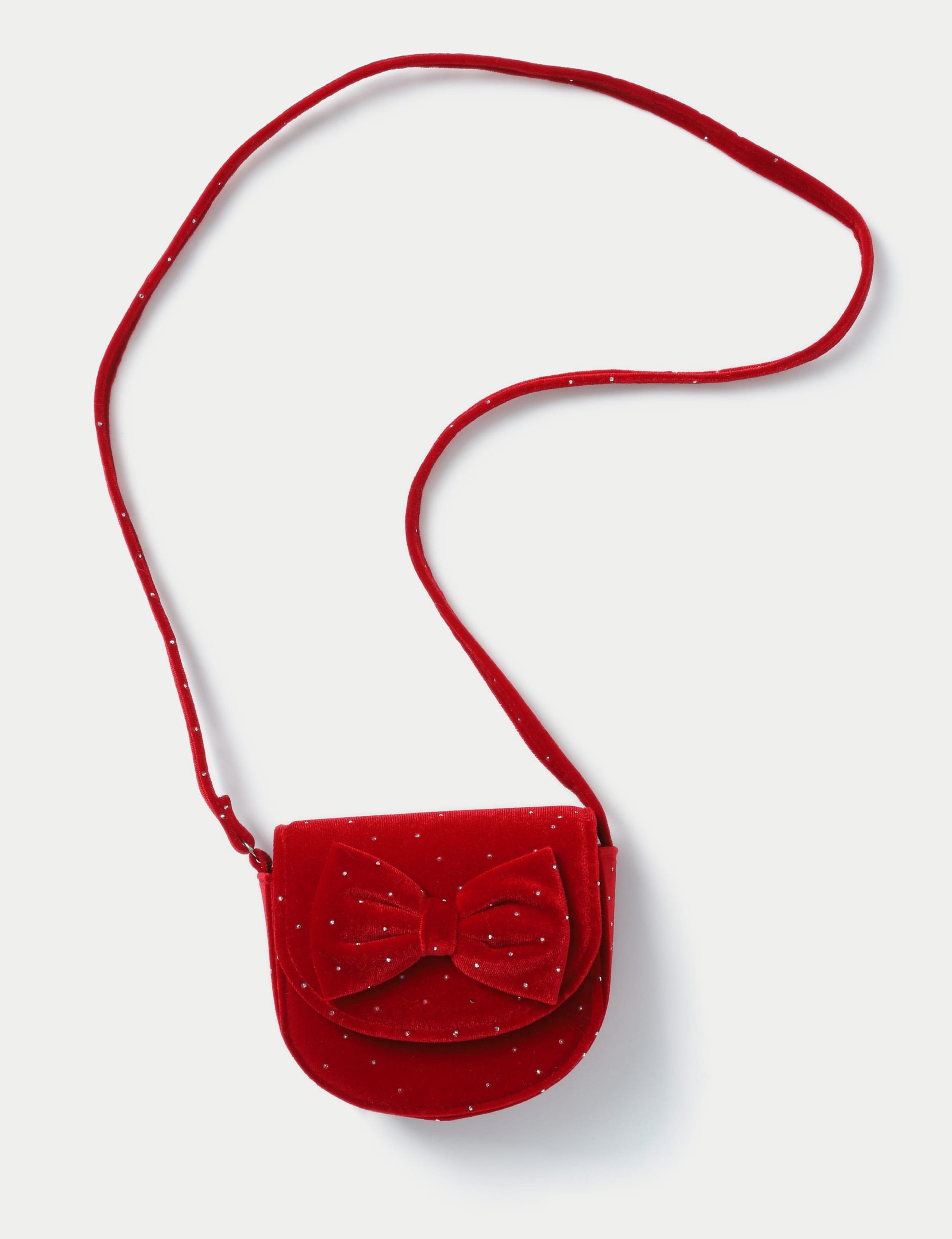 Christmas Red Velvet Bow Bag 1 of 3