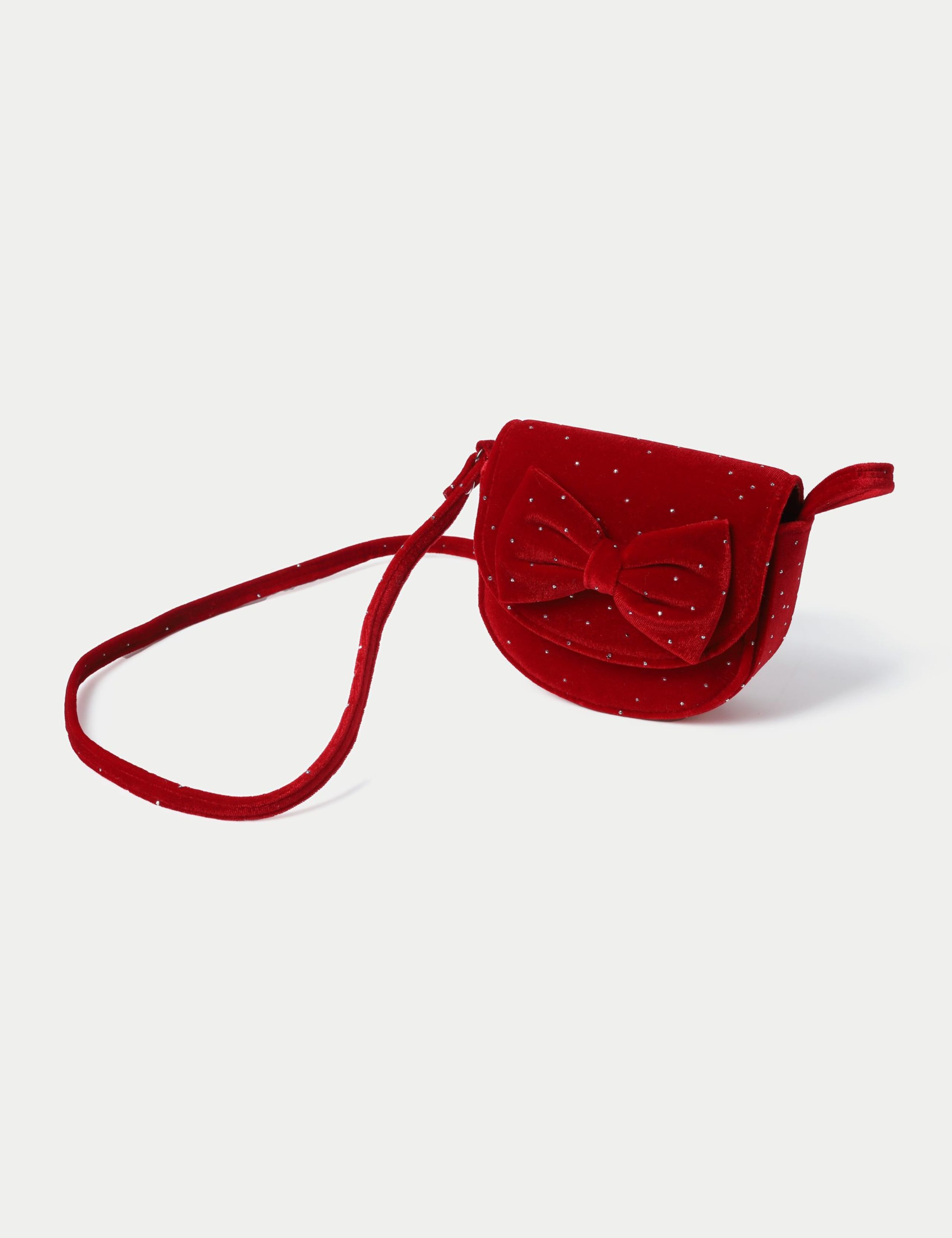 Christmas Red Velvet Bow Bag 3 of 3