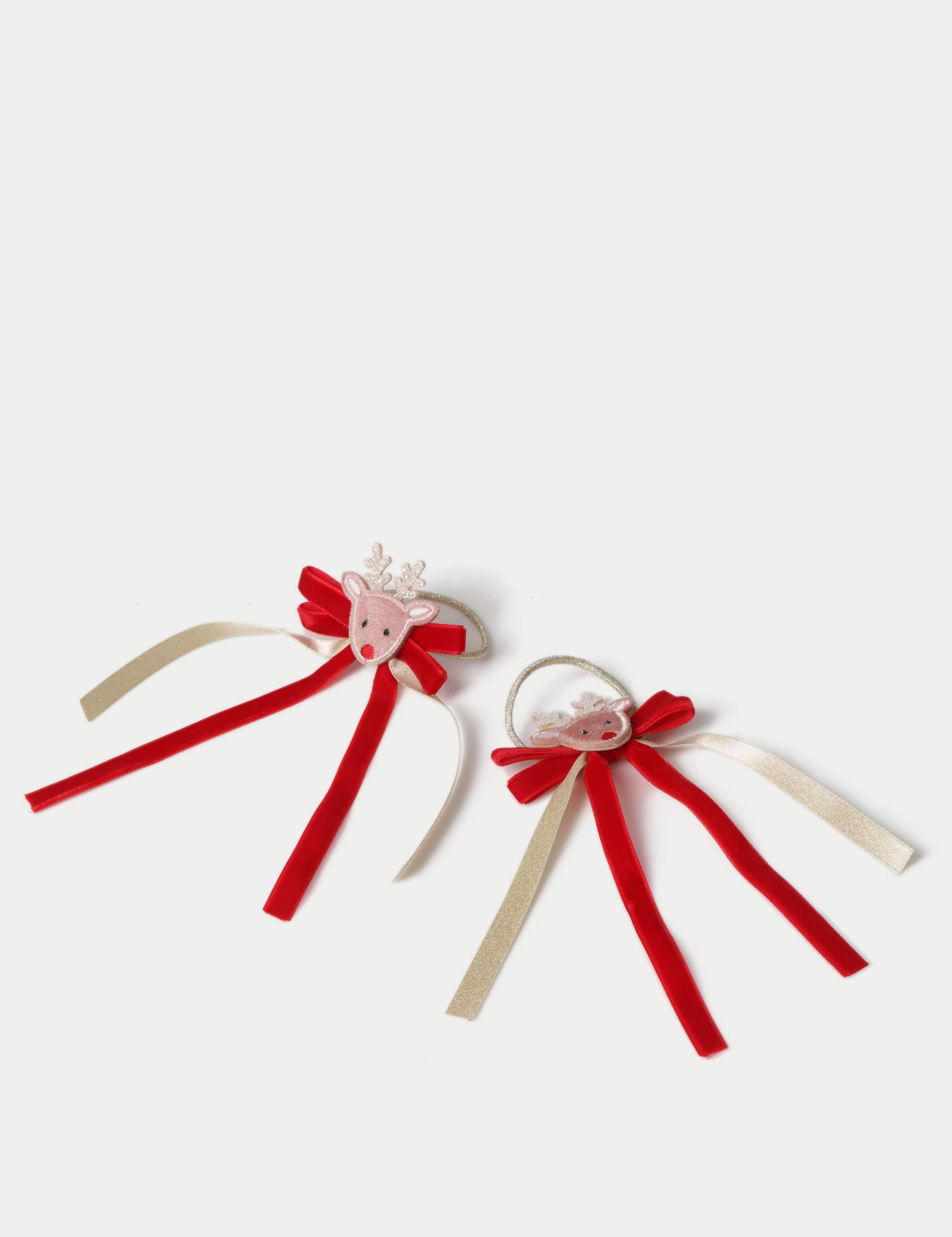 Christmas Reindeer Glitter Ribbon Ponios 2 of 2