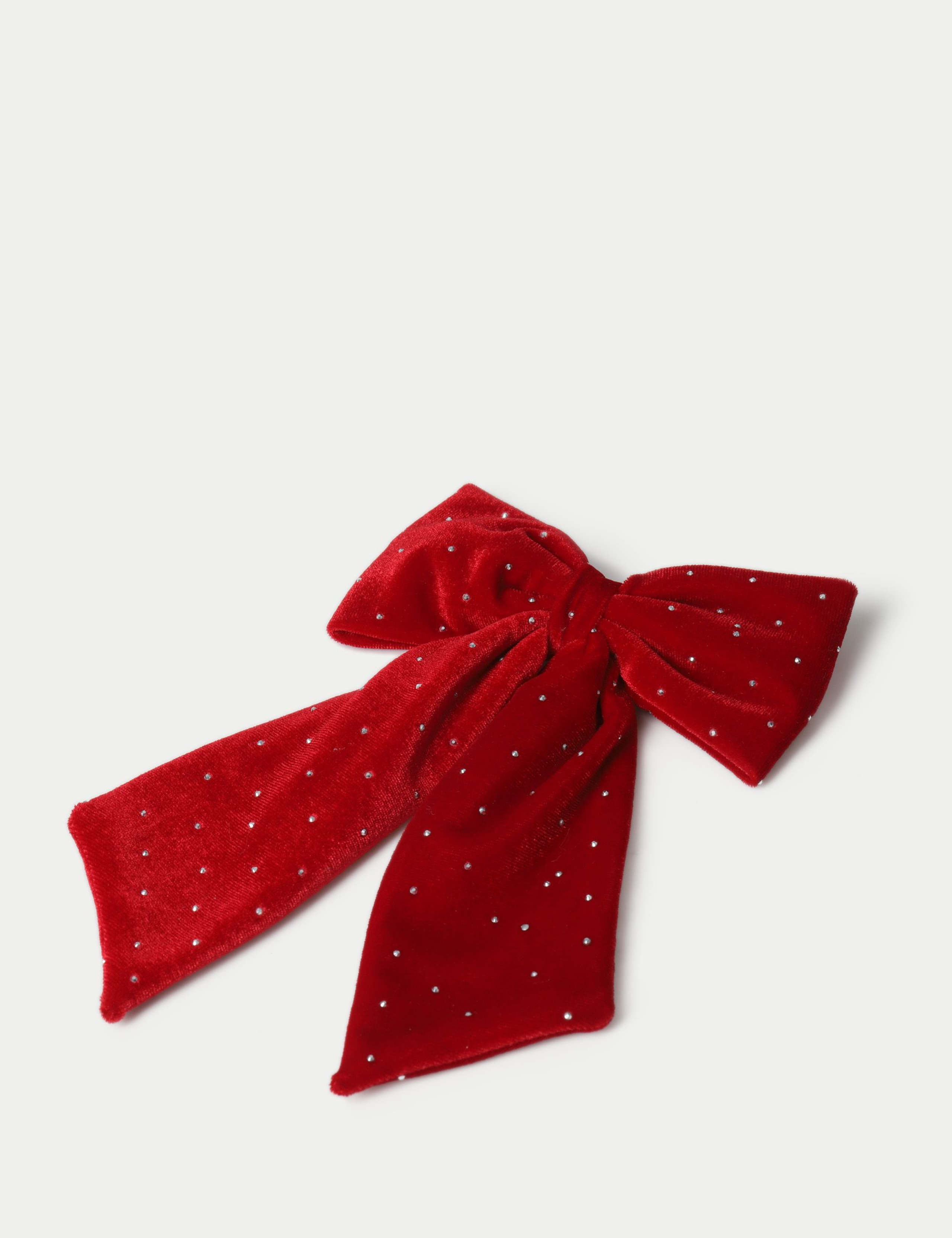 Christmas Oversized Red Velvet Bow 1 of 3