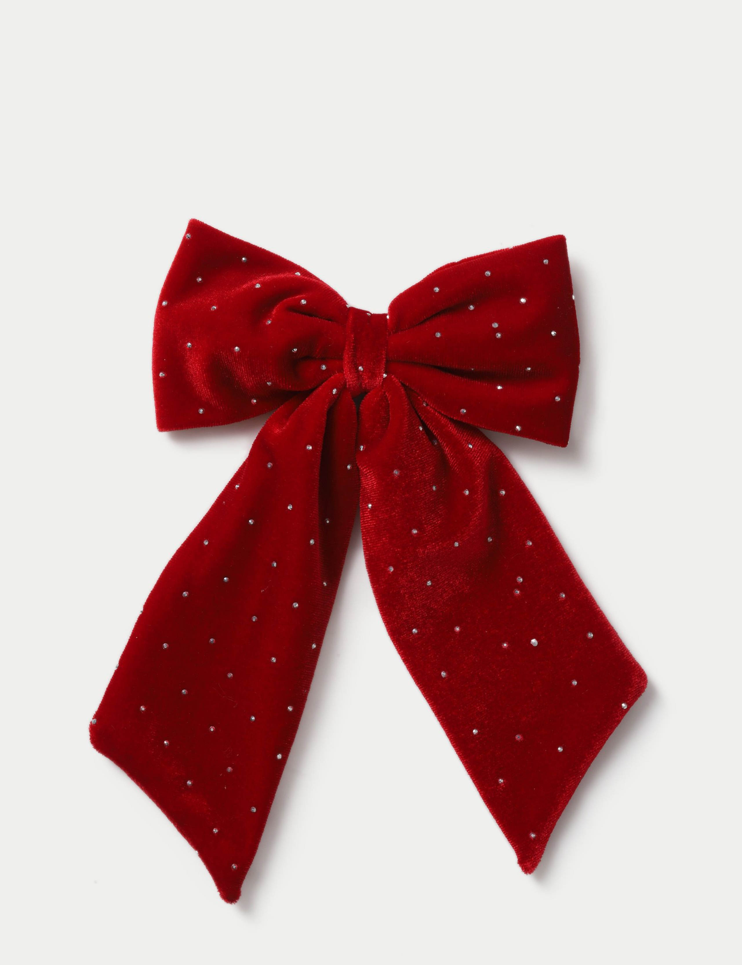 Christmas Oversized Red Velvet Bow 2 of 3
