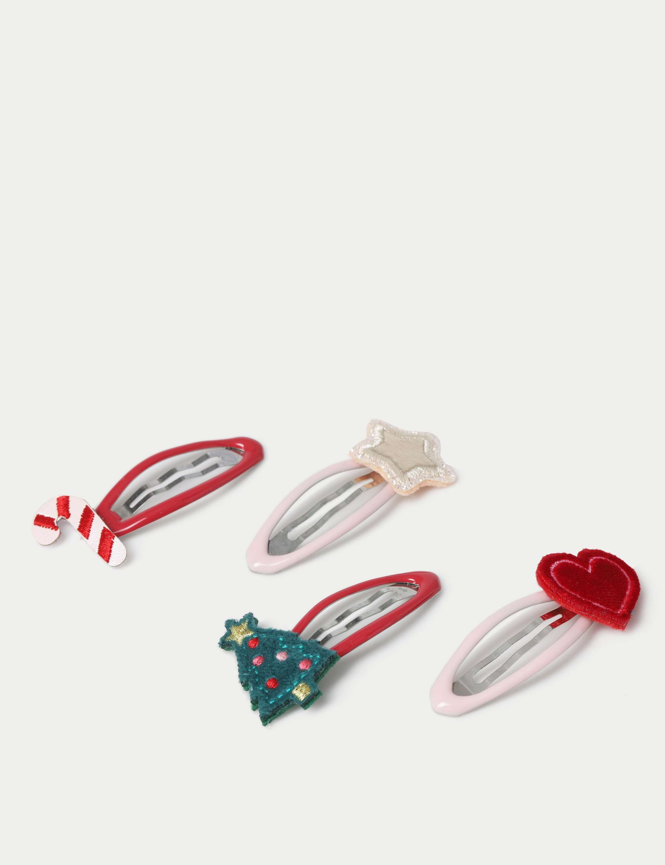 Christmas Novely 4 Pack Hair Snaps 2 of 2