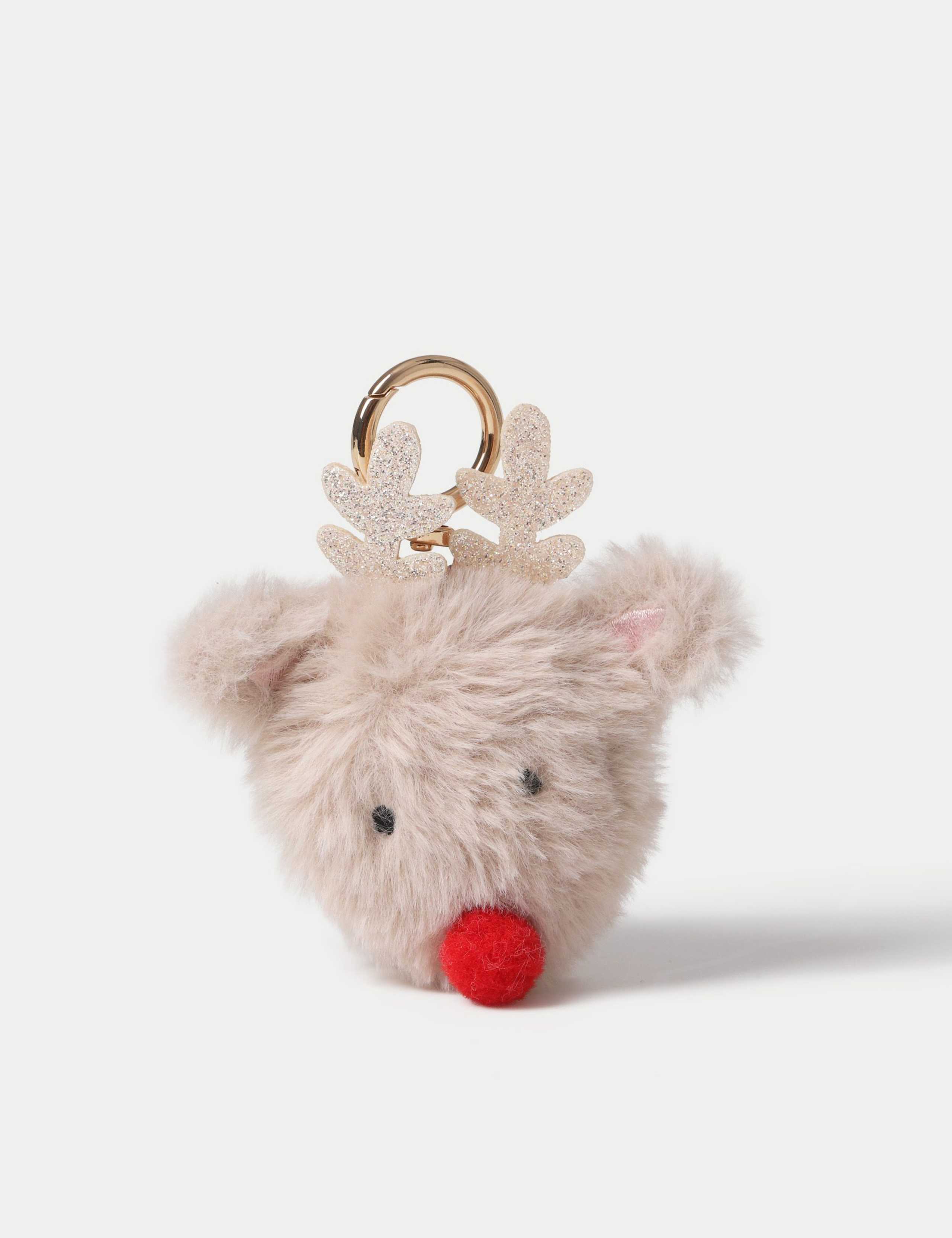 Christmas Reindeer Bag Charm 1 of 2