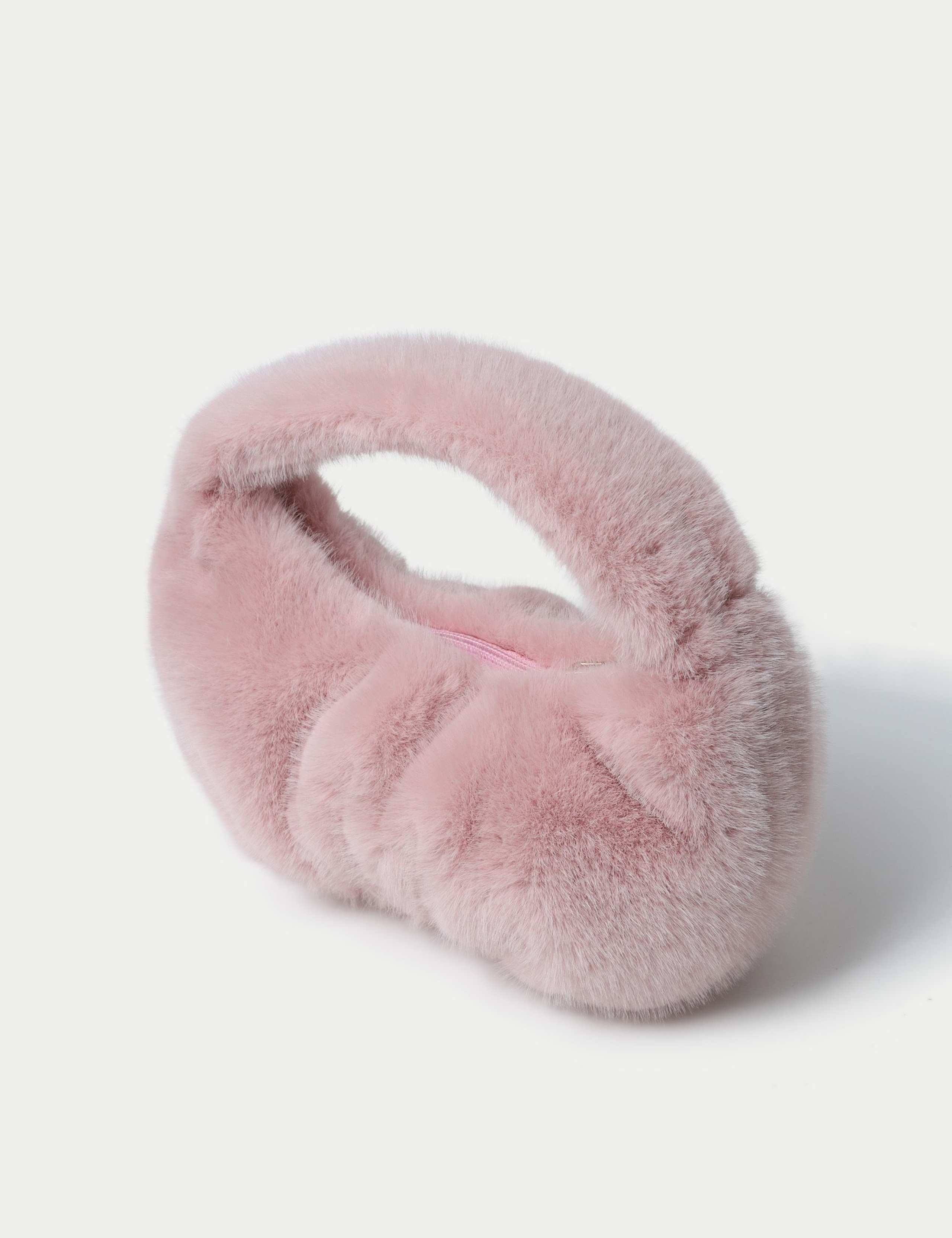 Pink Fur Bucket Bag 3 of 3