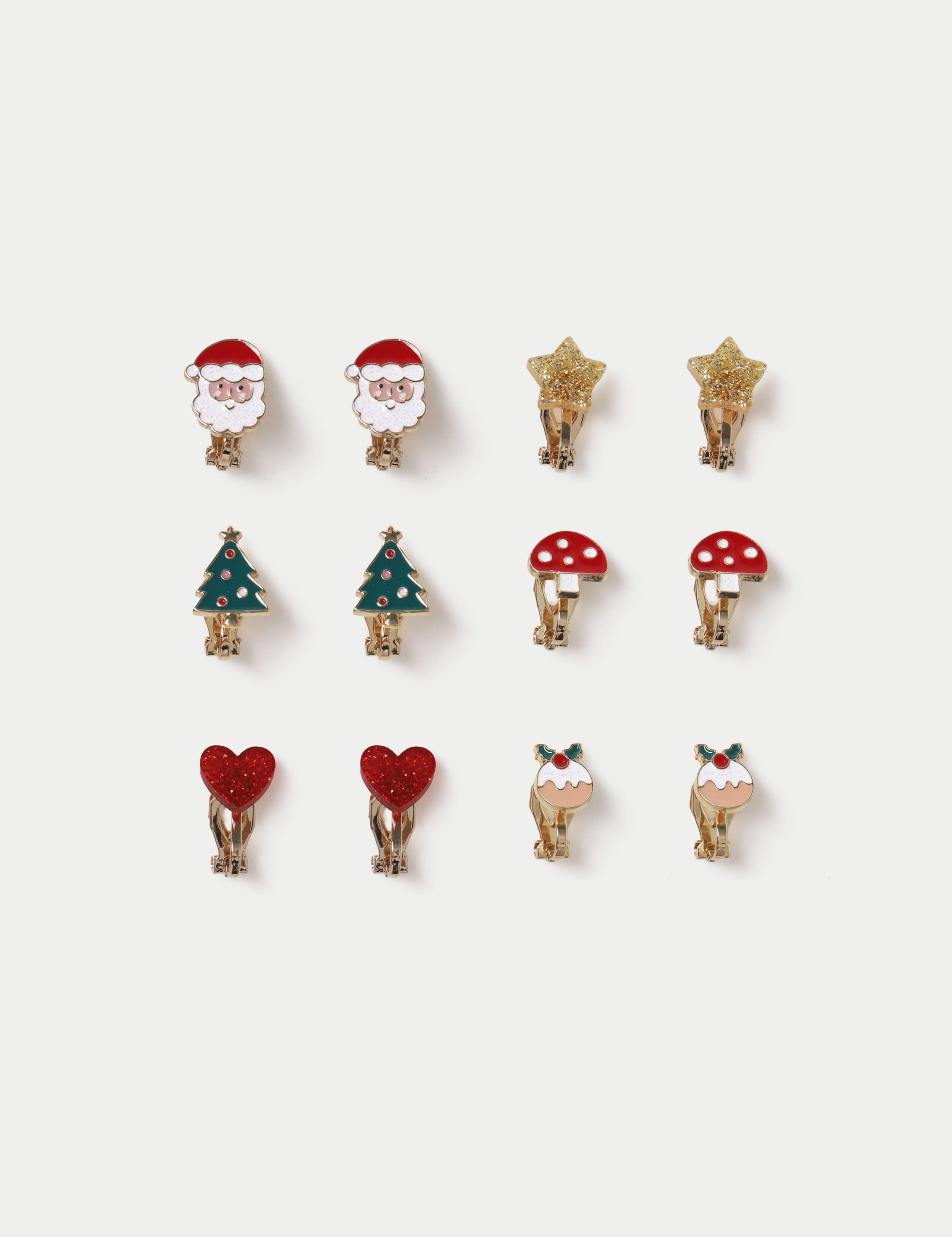 Christmas 6 Pk Earrings 1 of 2