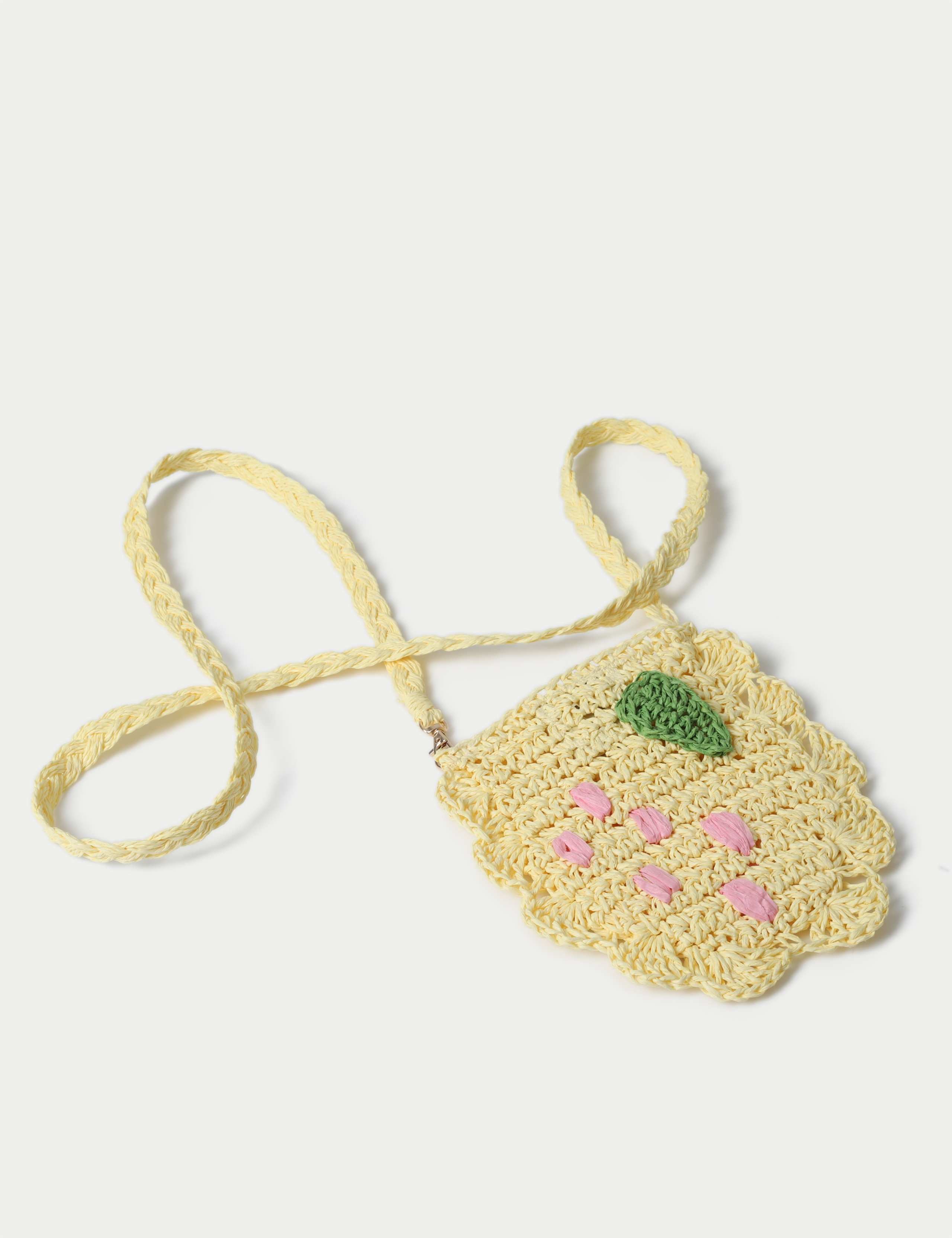 Lemon Raffia Bag 2 of 2