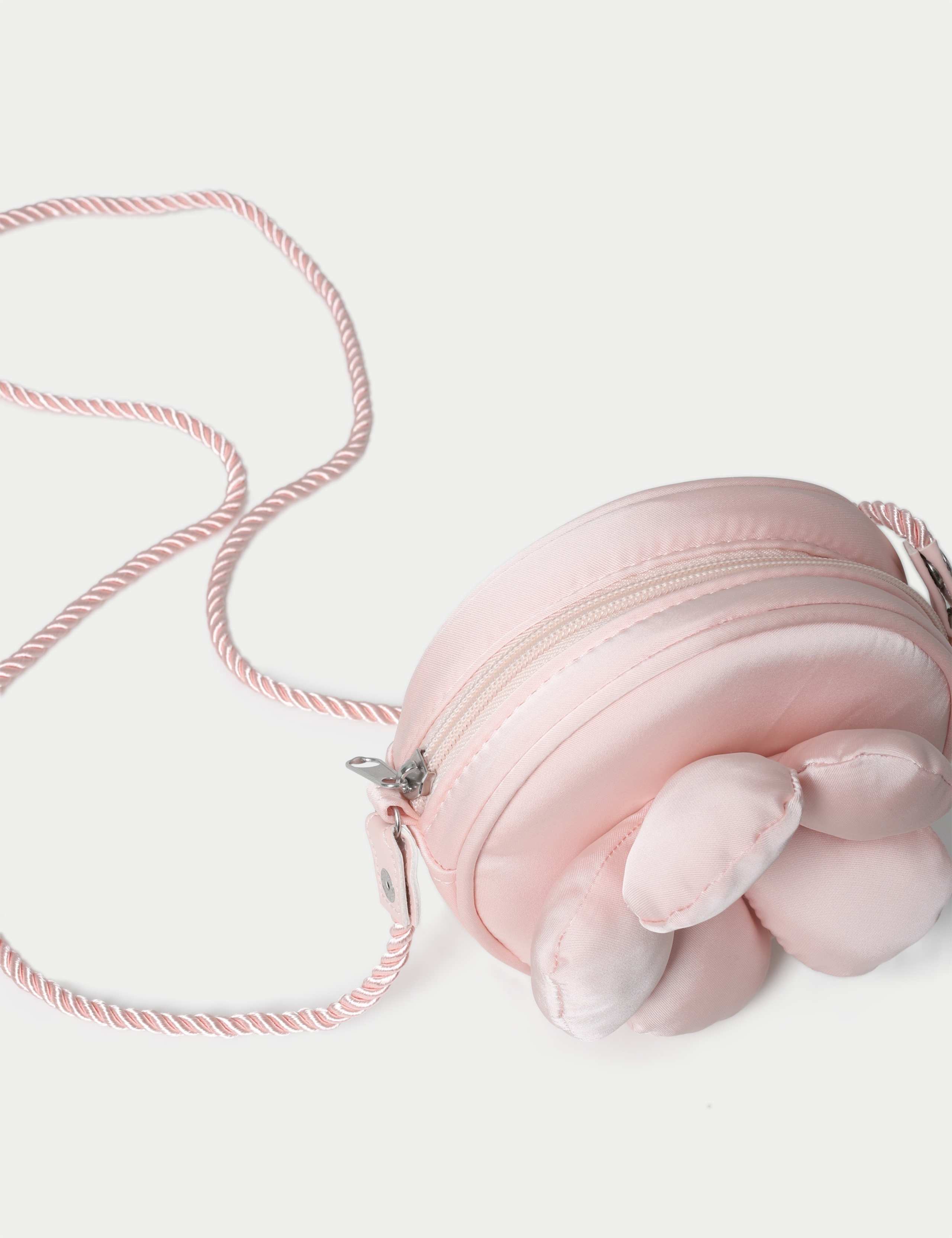 Occasion Pink Satin Flower Bag 2 of 3