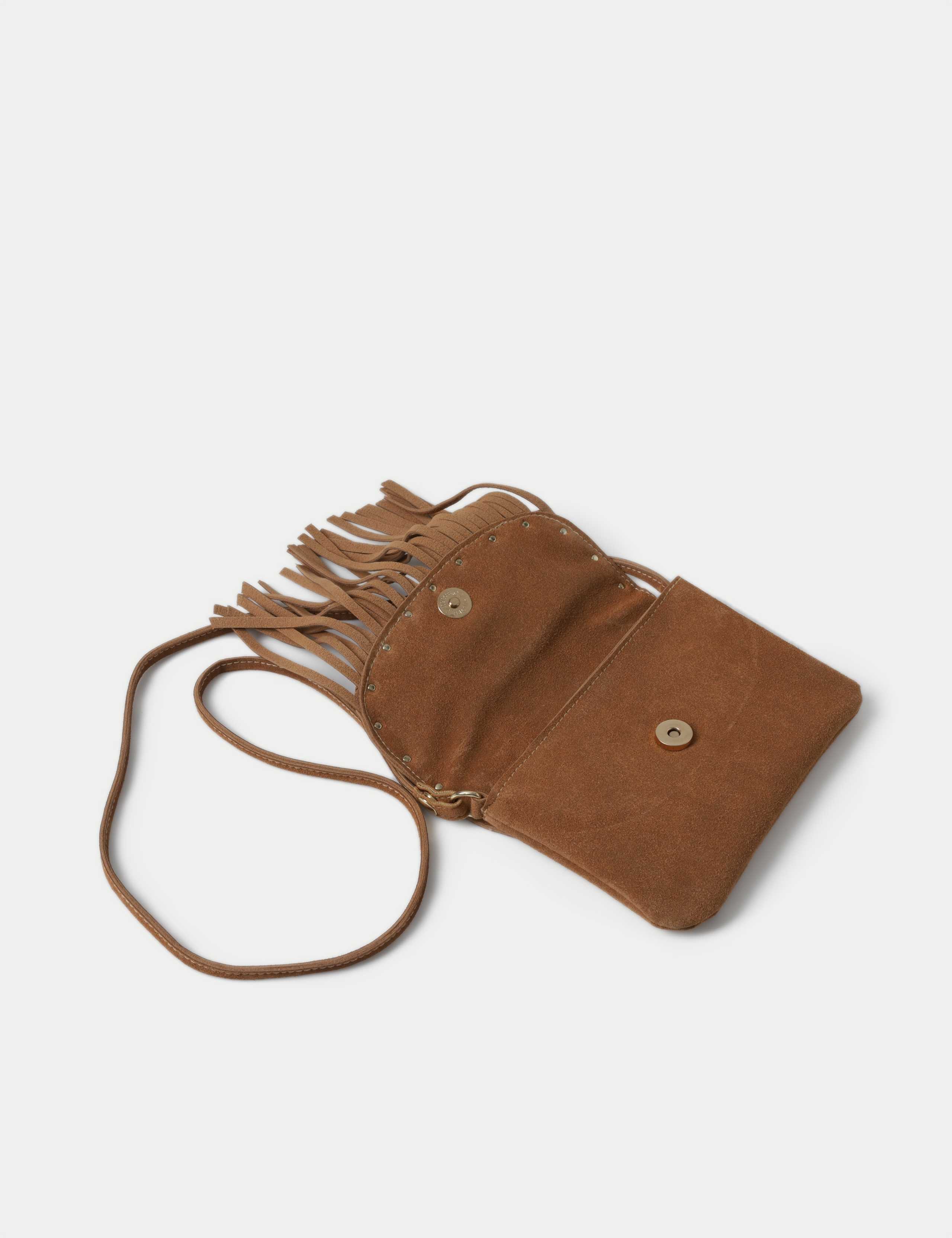 Suede Tassle Cross Body Bag 2 of 2