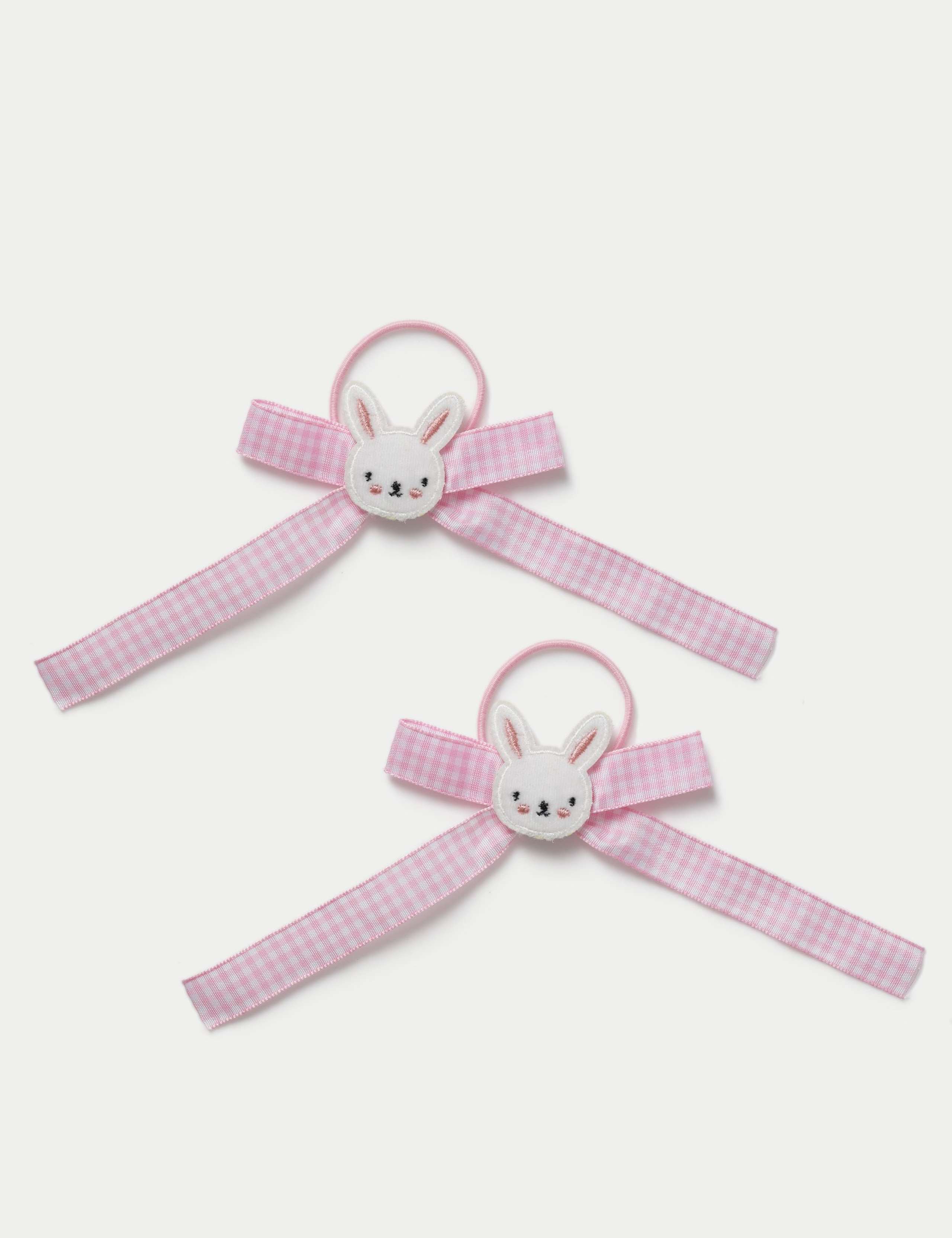Easter Gingham Bow Bunny Ponios 3 of 3