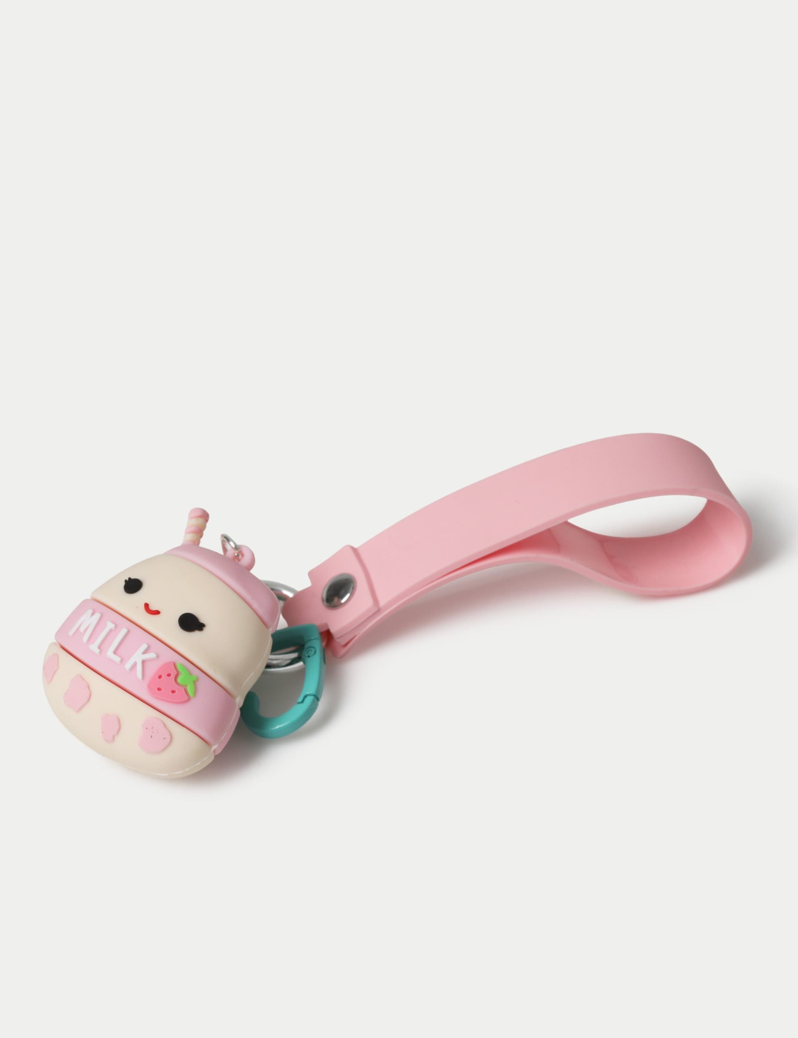 Squishmallows Amelie Strawberry Milkshake Keyring 2 of 2