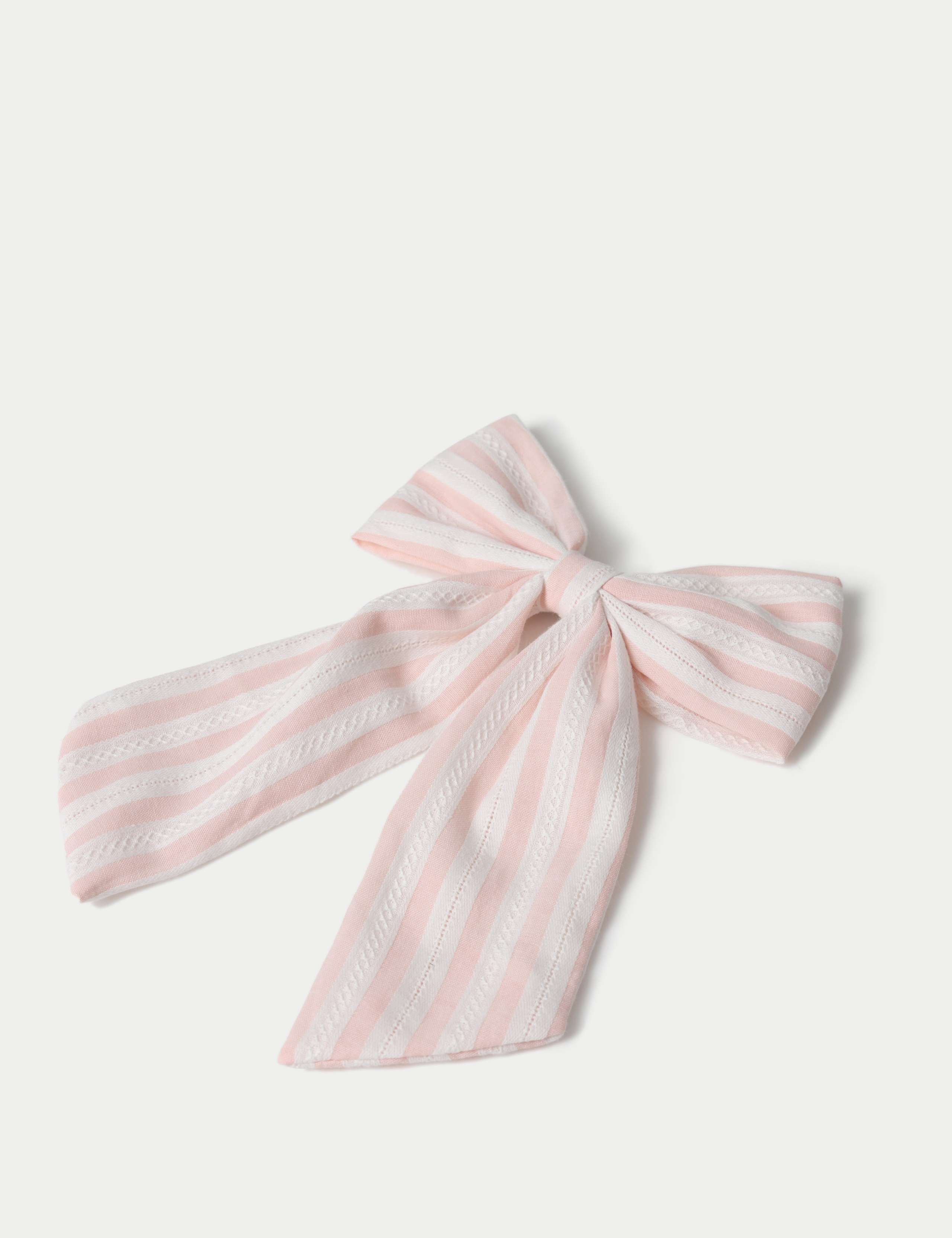 Pink Striped Bow 2 of 2