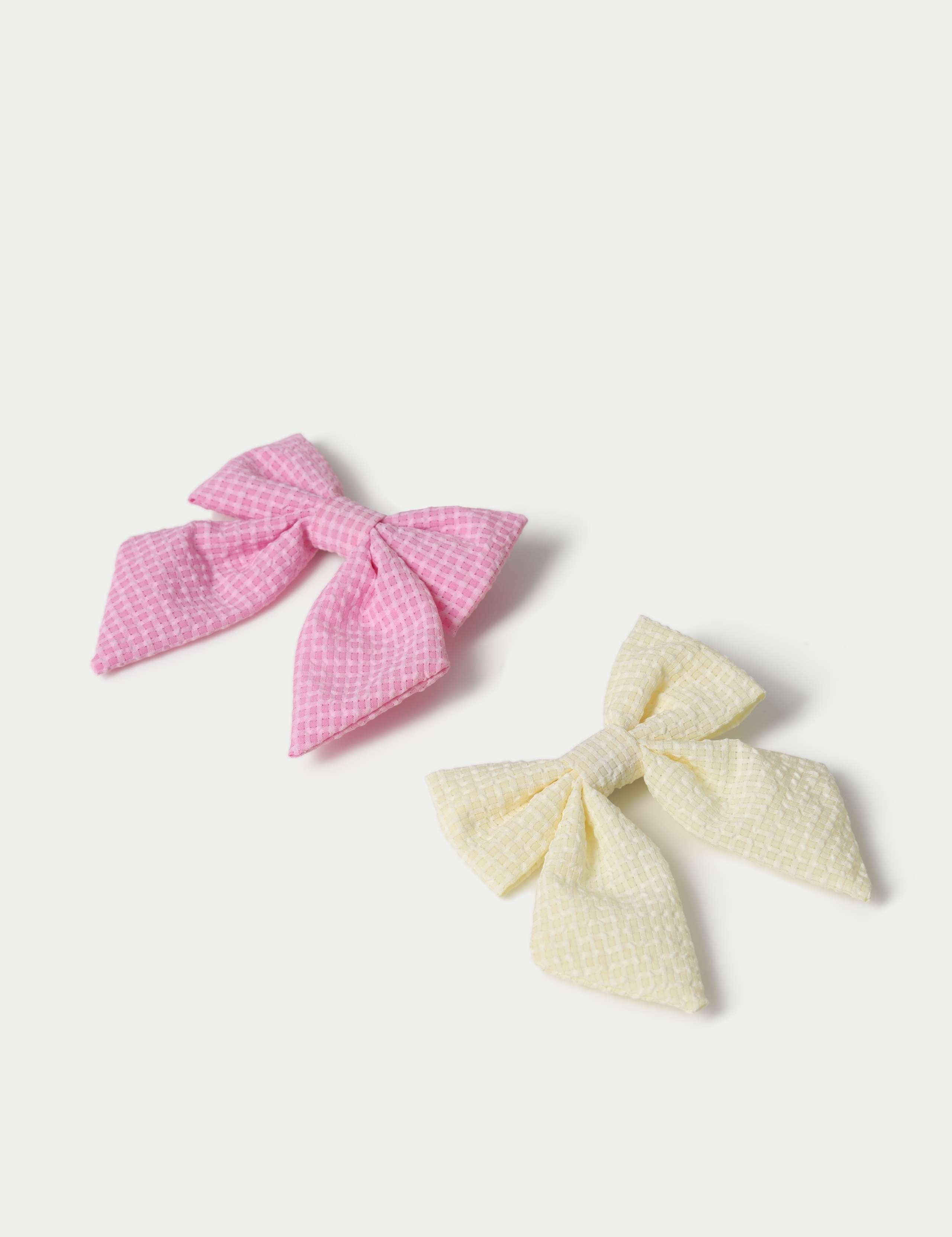 YG MINI YELLOW AND PINK MINI BOWS 2 of 2