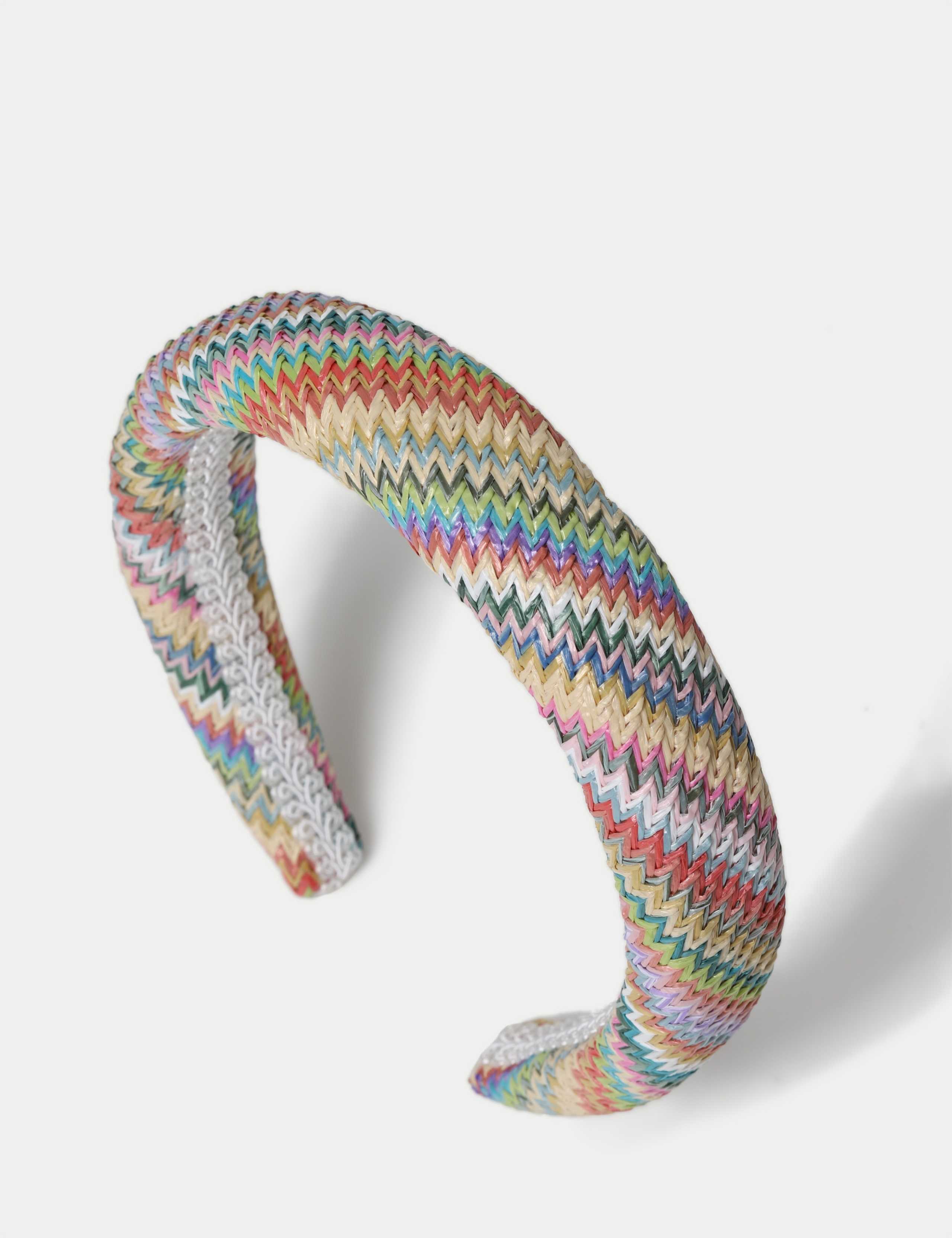 Multicoloured Raffia Aliceband 2 of 2