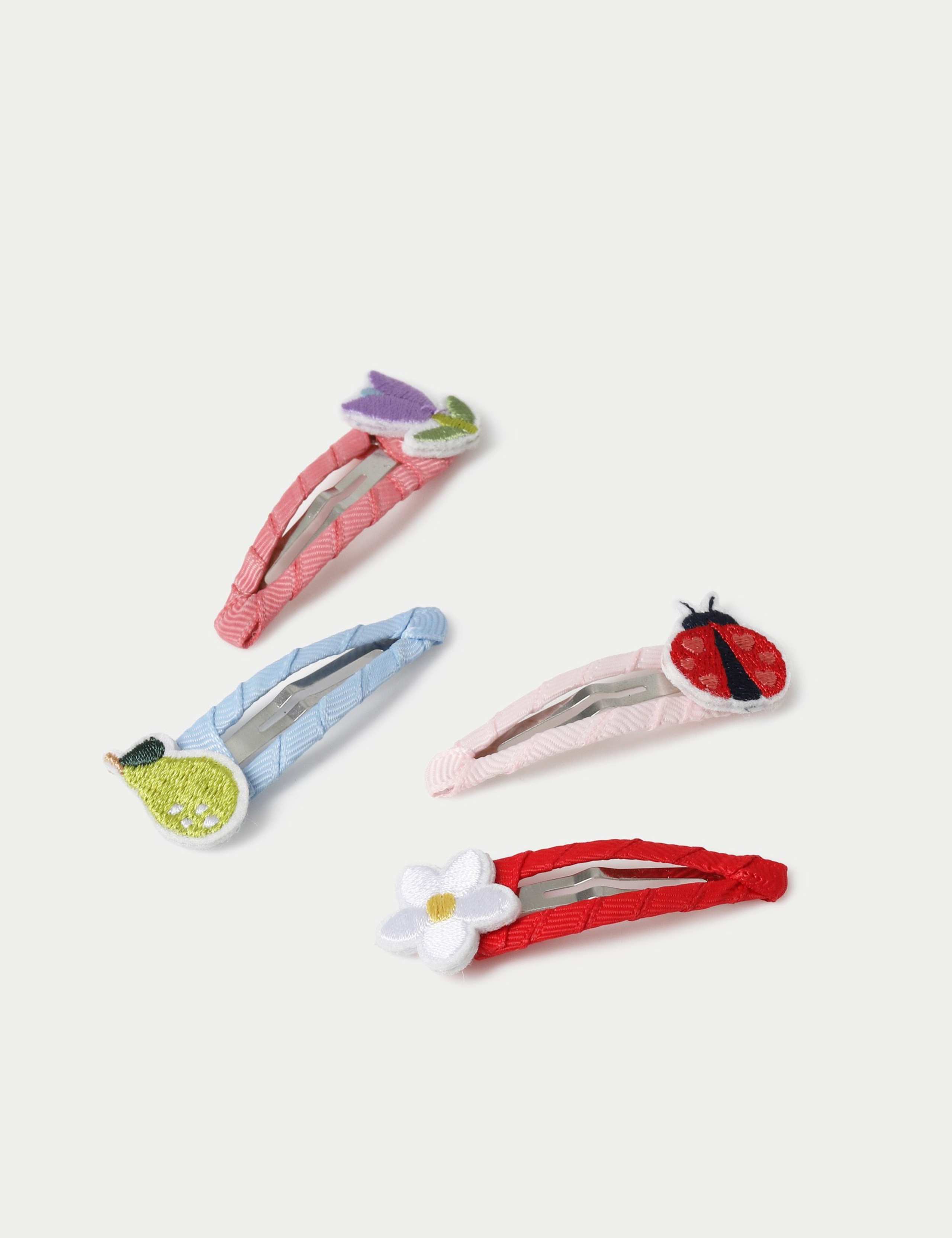 4 Pack Floral Hair Clips 2 of 2