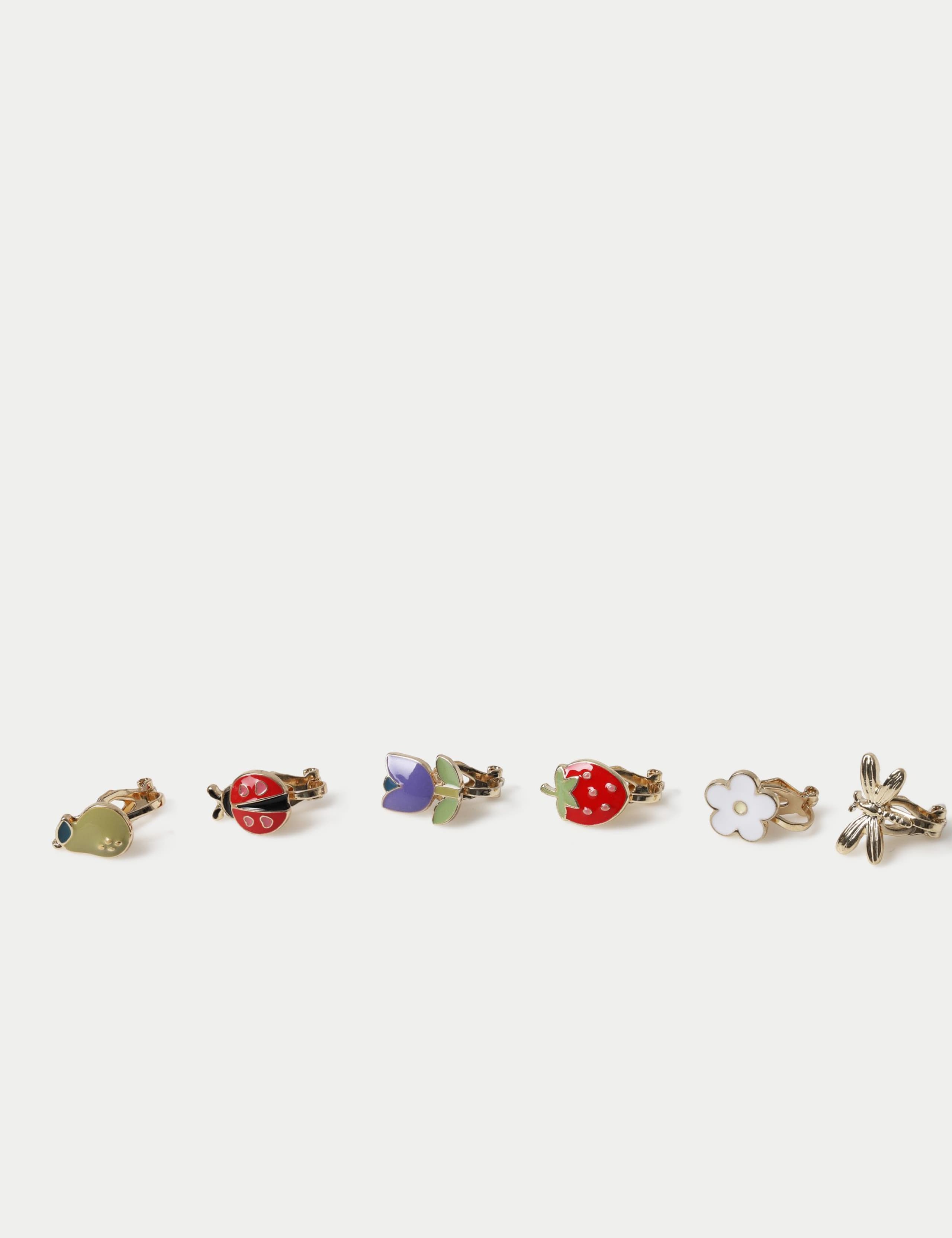 6 Pack Clip On Earrings 2 of 2