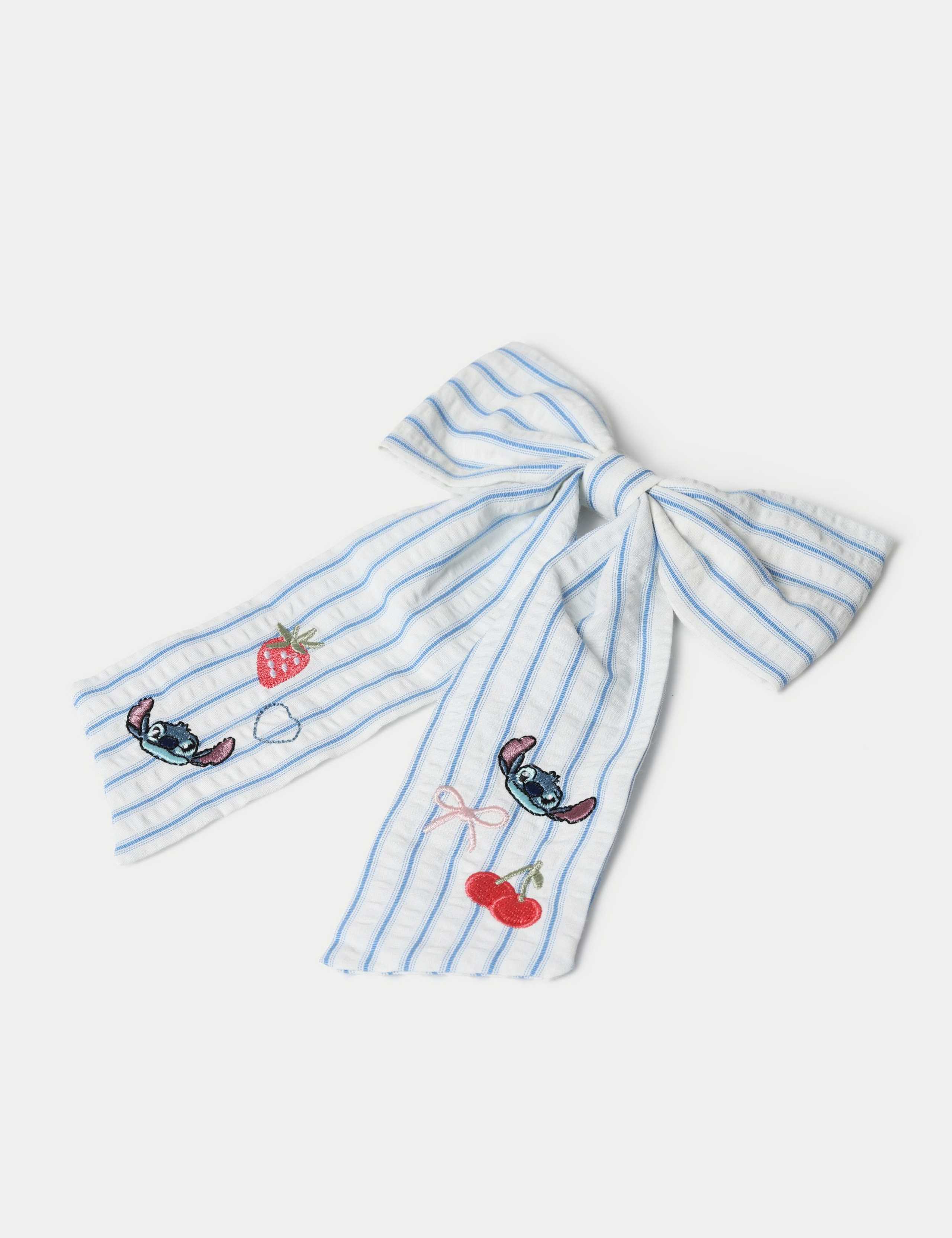 Lilo & Stitch™ Embroidered Stripe Bow 2 of 3