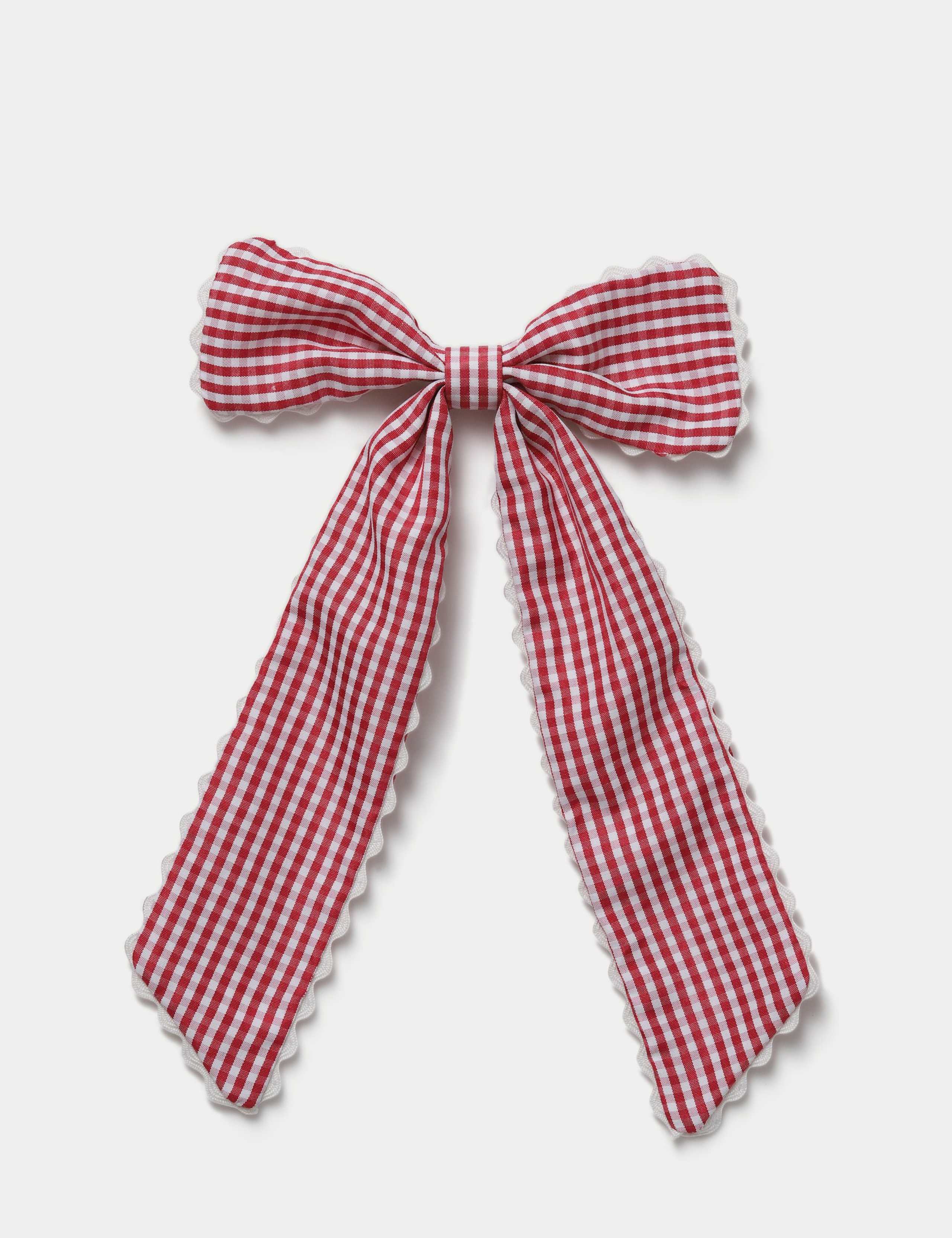 Back To School Red Scallop Bow 1 of 2