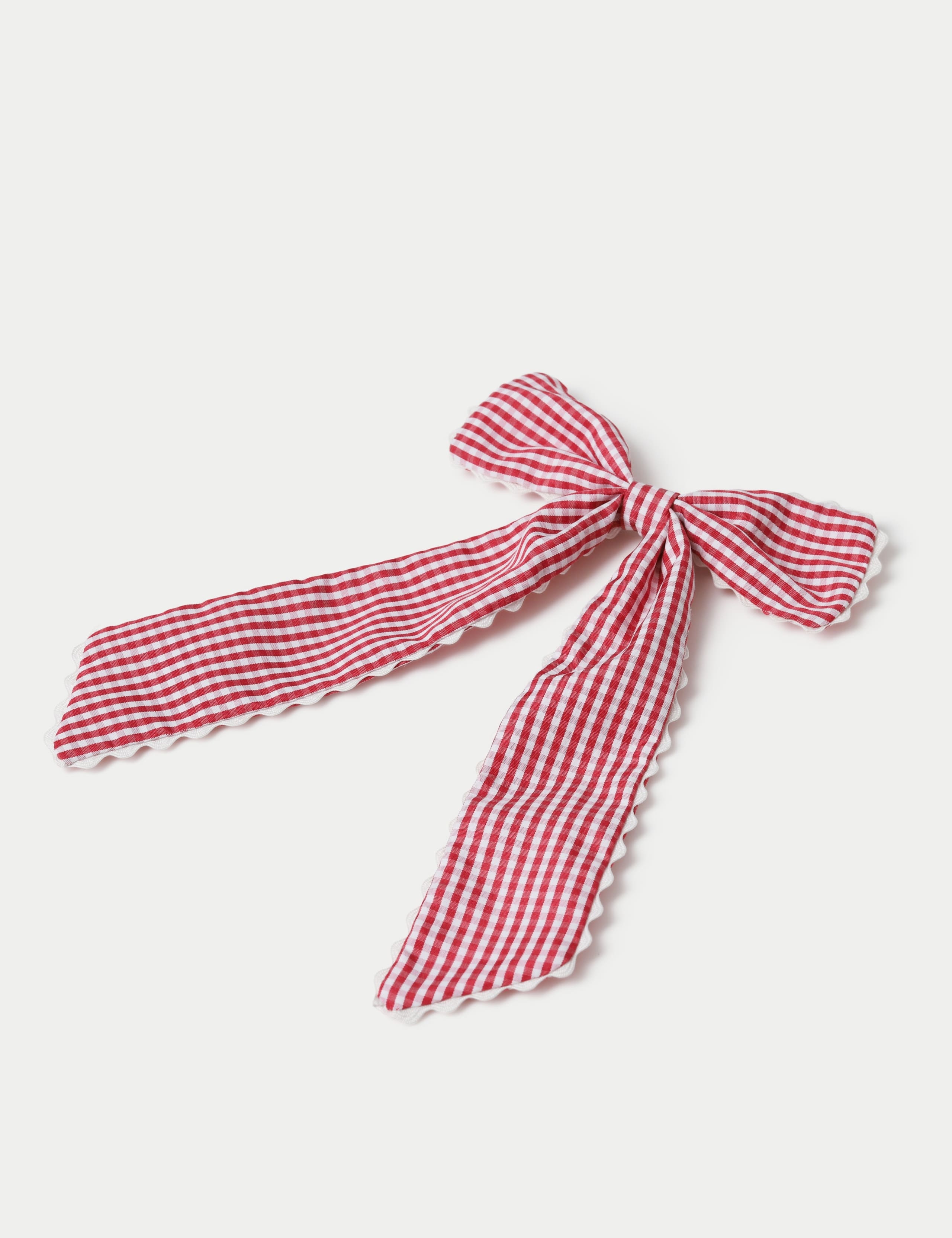 Back To School Red Scallop Bow 2 of 2