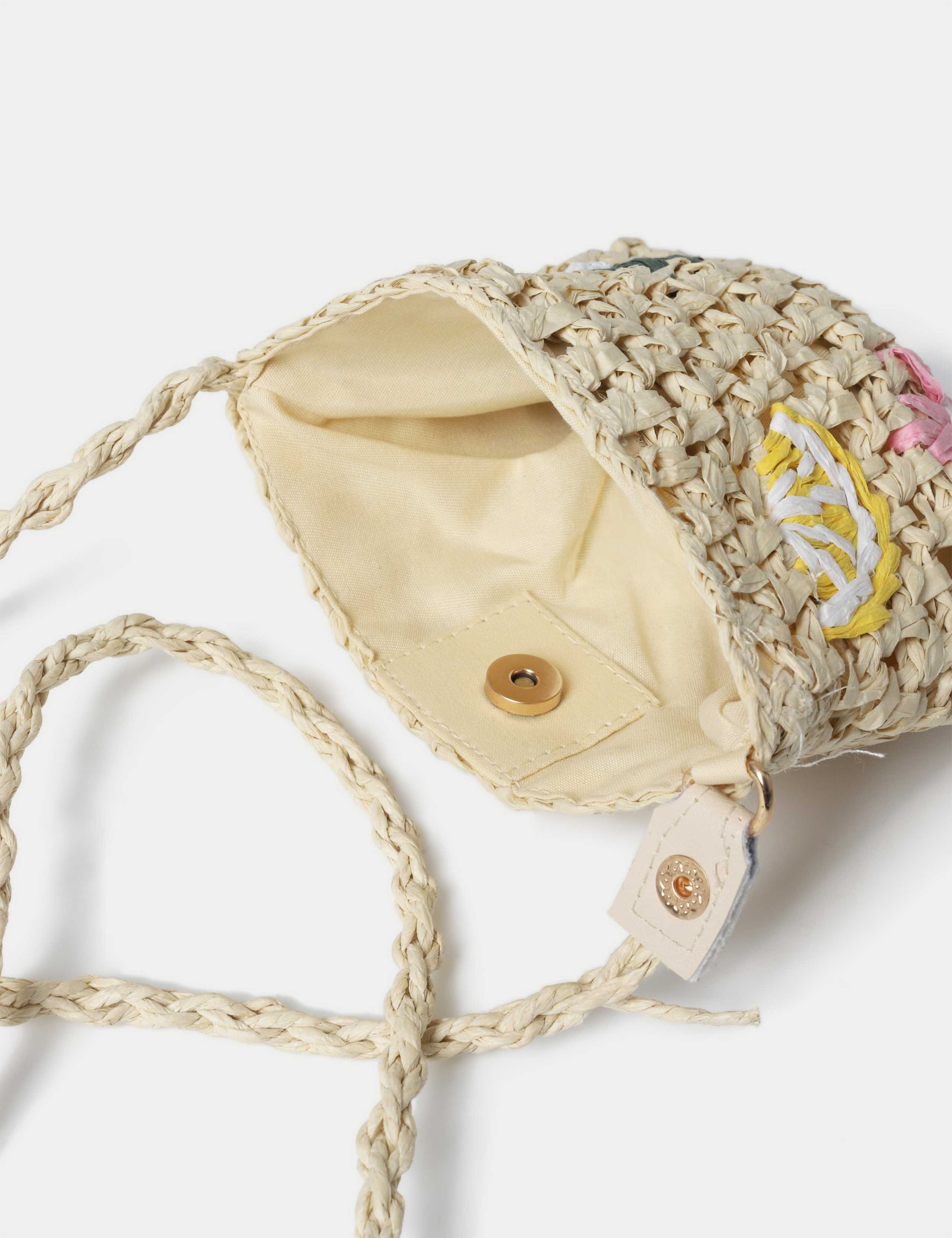 YG EMBROIDERED RAFIA BAG 2 of 3