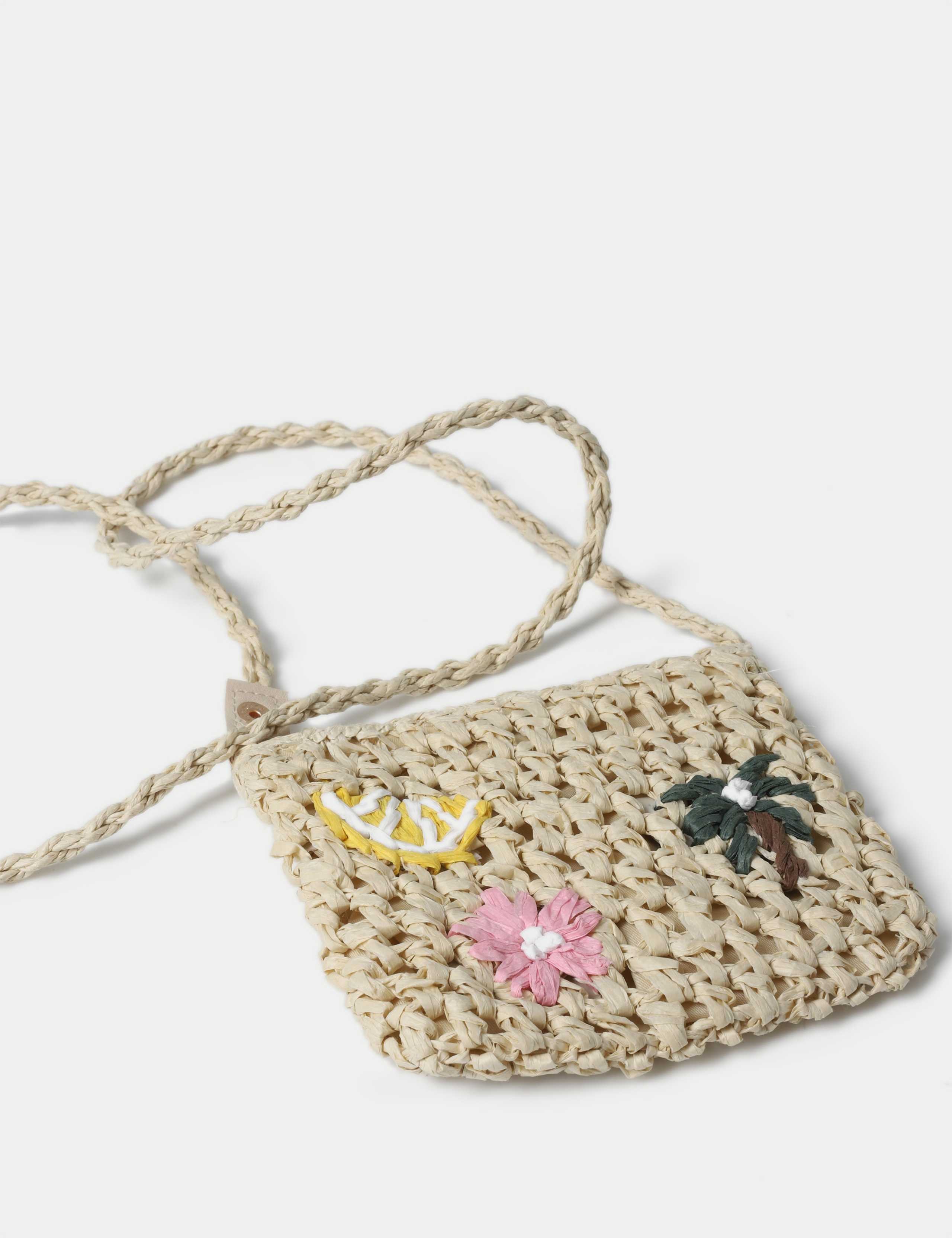 YG EMBROIDERED RAFIA BAG 3 of 3
