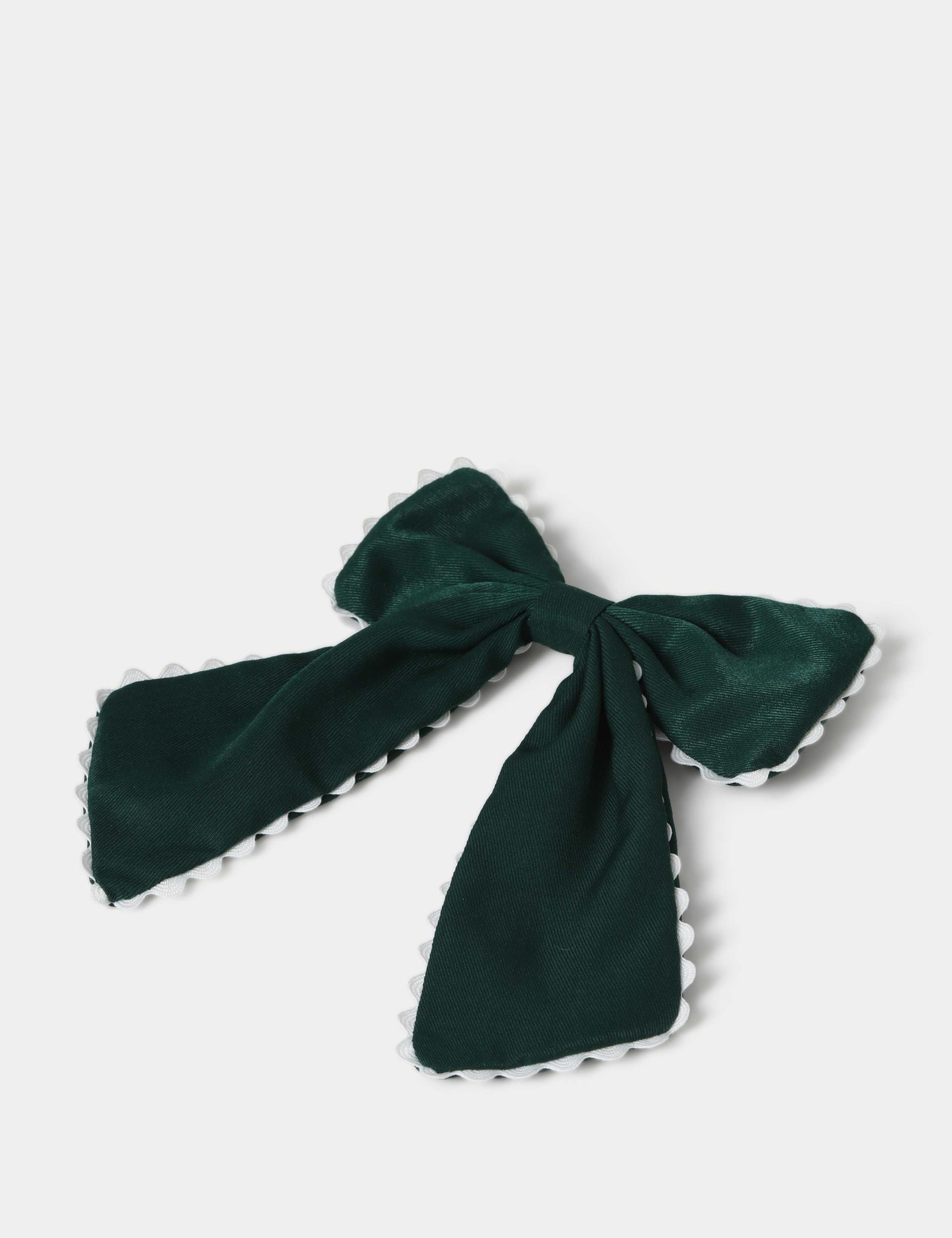 Back To School Green Scallop Edge Bow 2 of 3