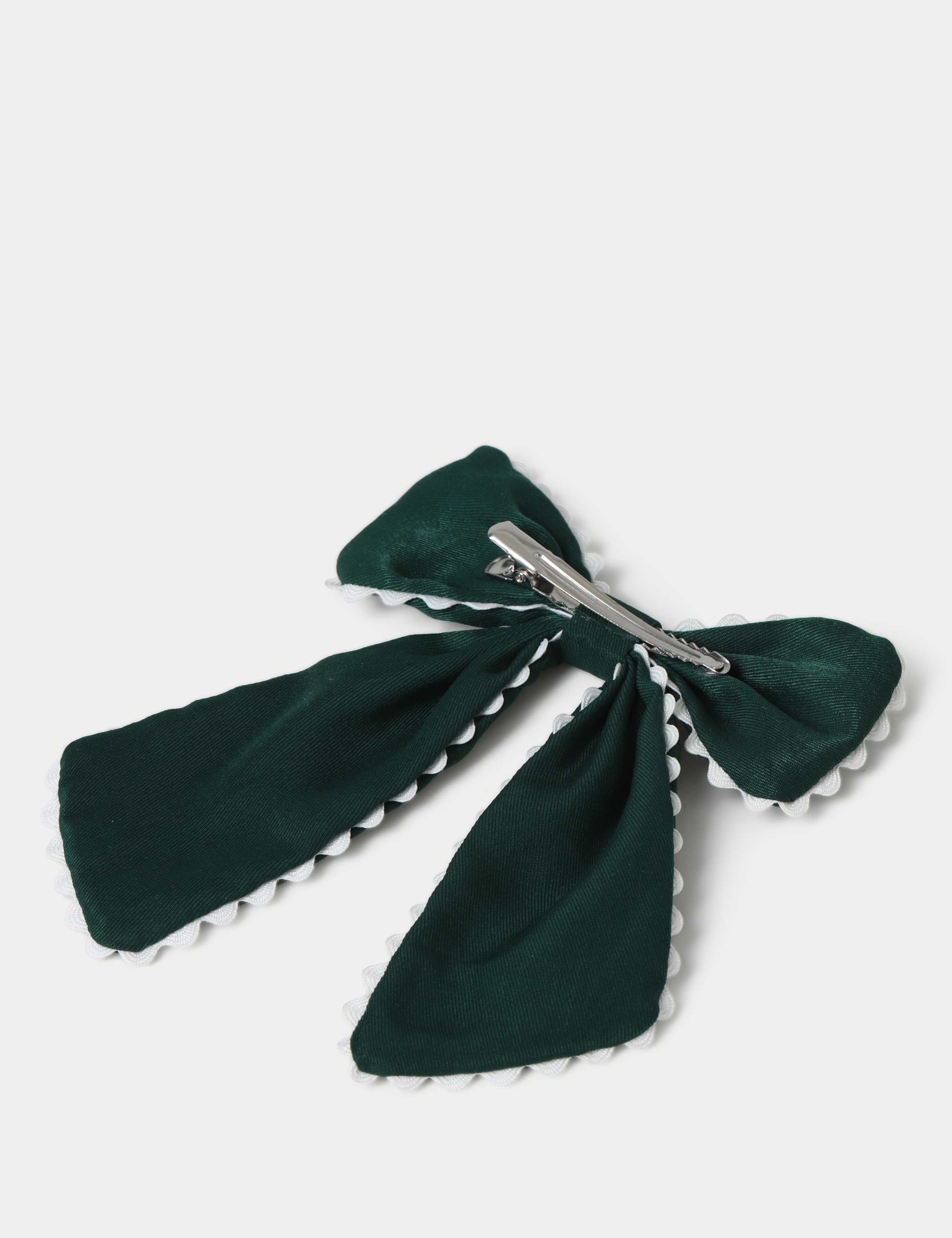 Back To School Green Scallop Edge Bow 3 of 3