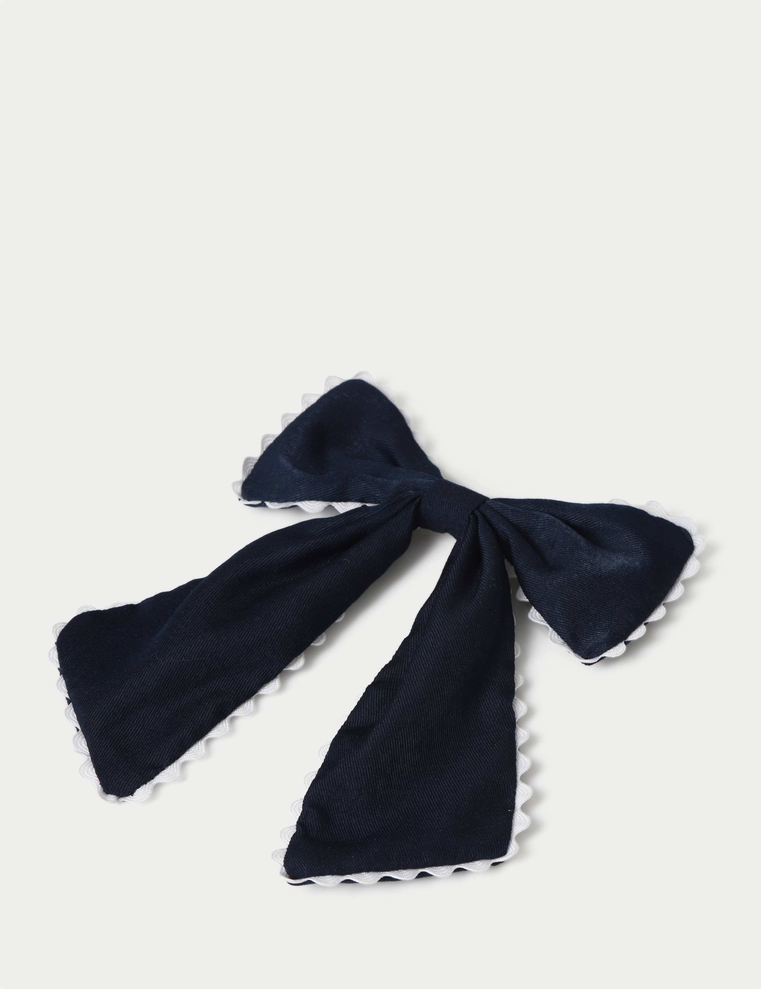 Back To School Navy Scallop Edge Bow 3 of 3