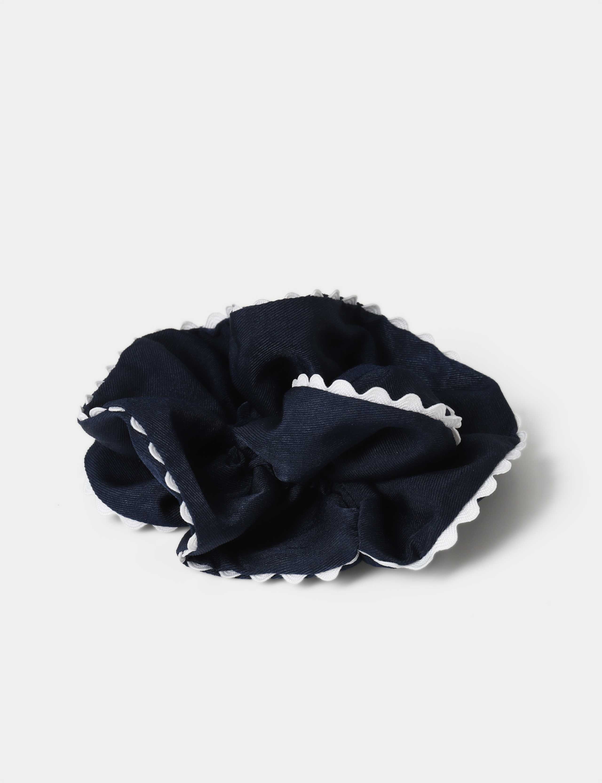 Back To School Navy Scallop Scrunchie 2 of 2