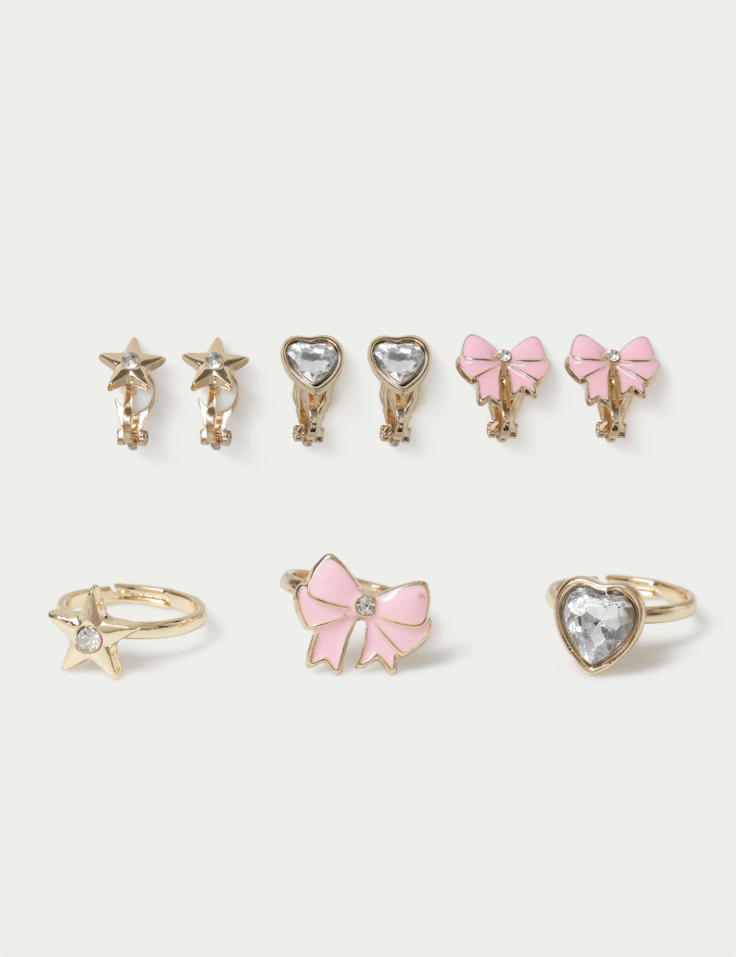 Bow Earring and Ring Set 1 of 2