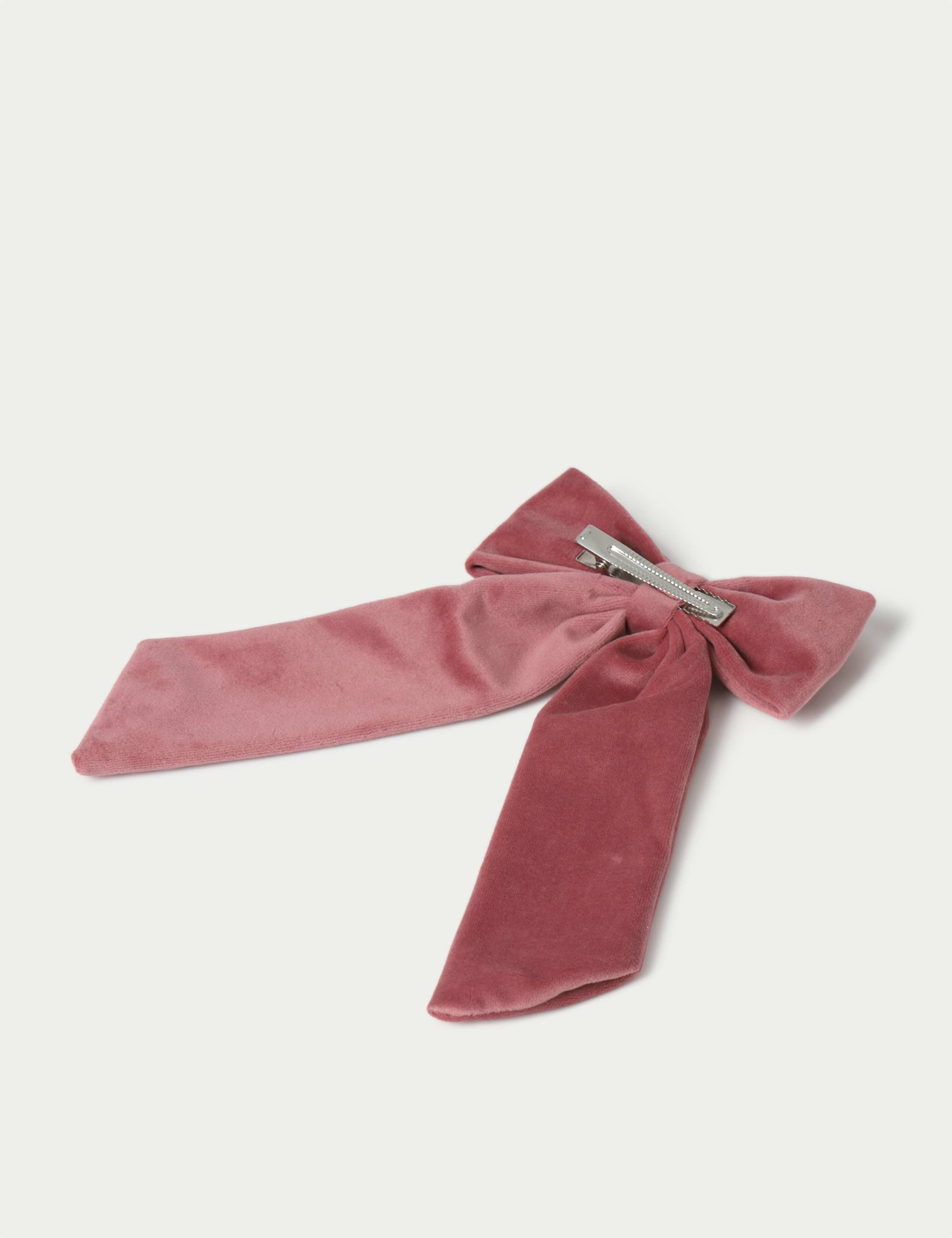 Pink Velvet Bow 2 of 3