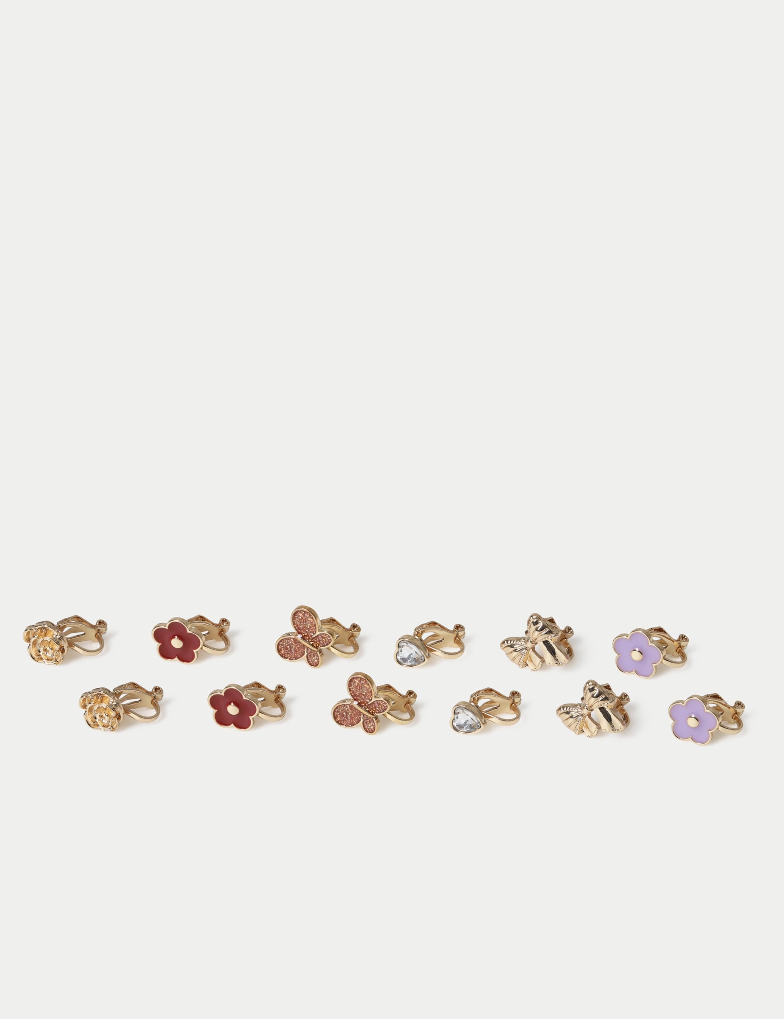Pretty Motif Clip On 6 Pack Earring 2 of 2