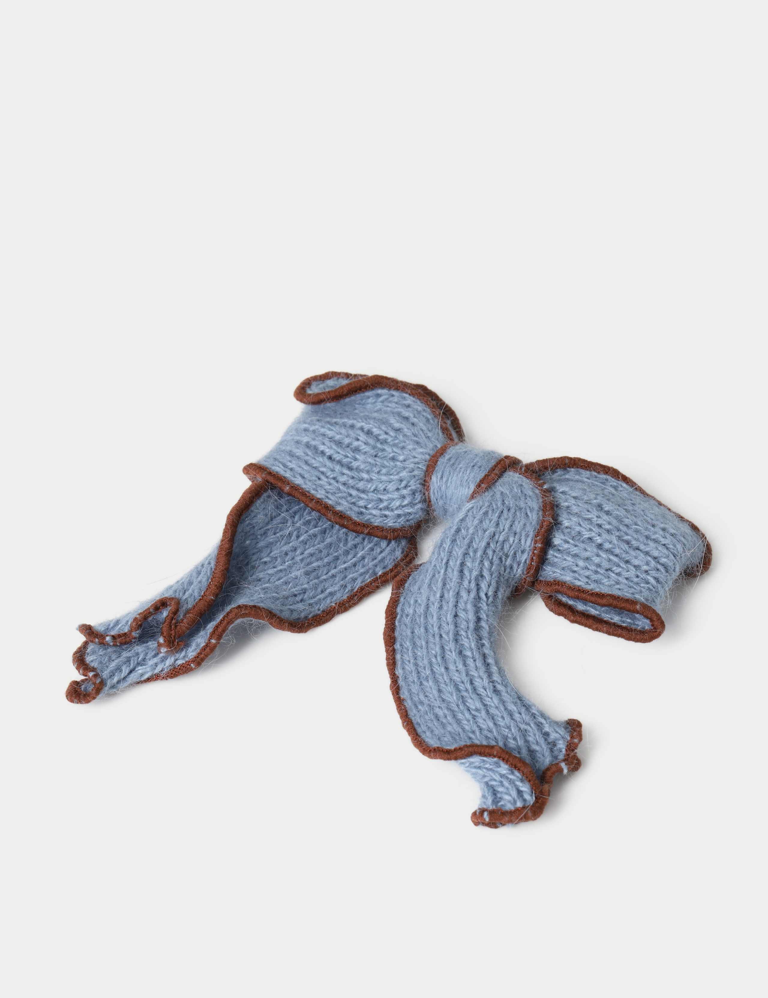 Blue Knitted Bow 2 of 2