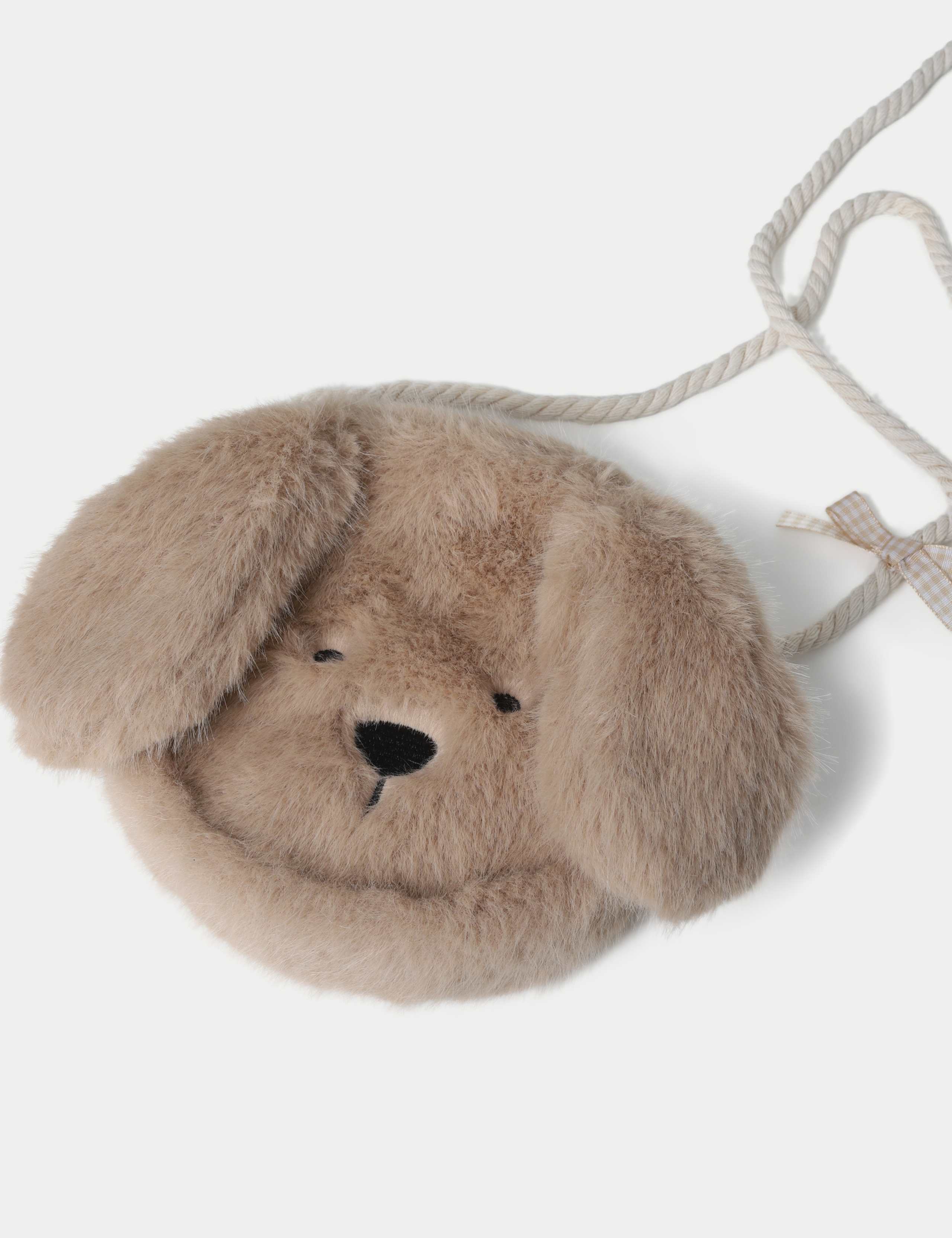 Faux Fur Dog Cross Body Bag 2 of 3