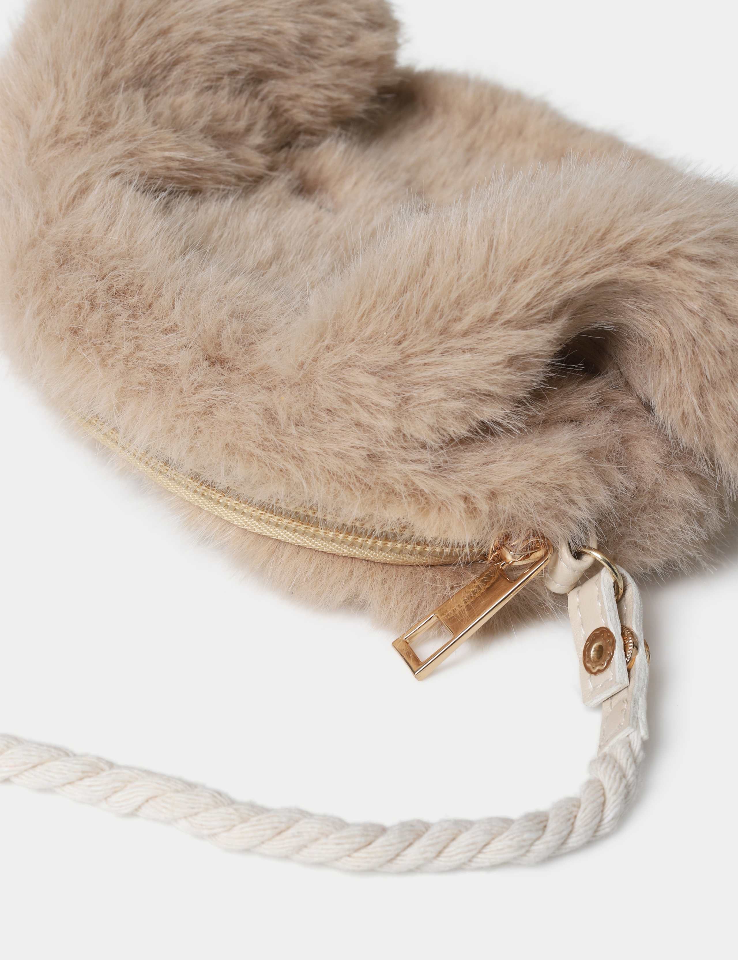 Faux Fur Dog Cross Body Bag 3 of 3