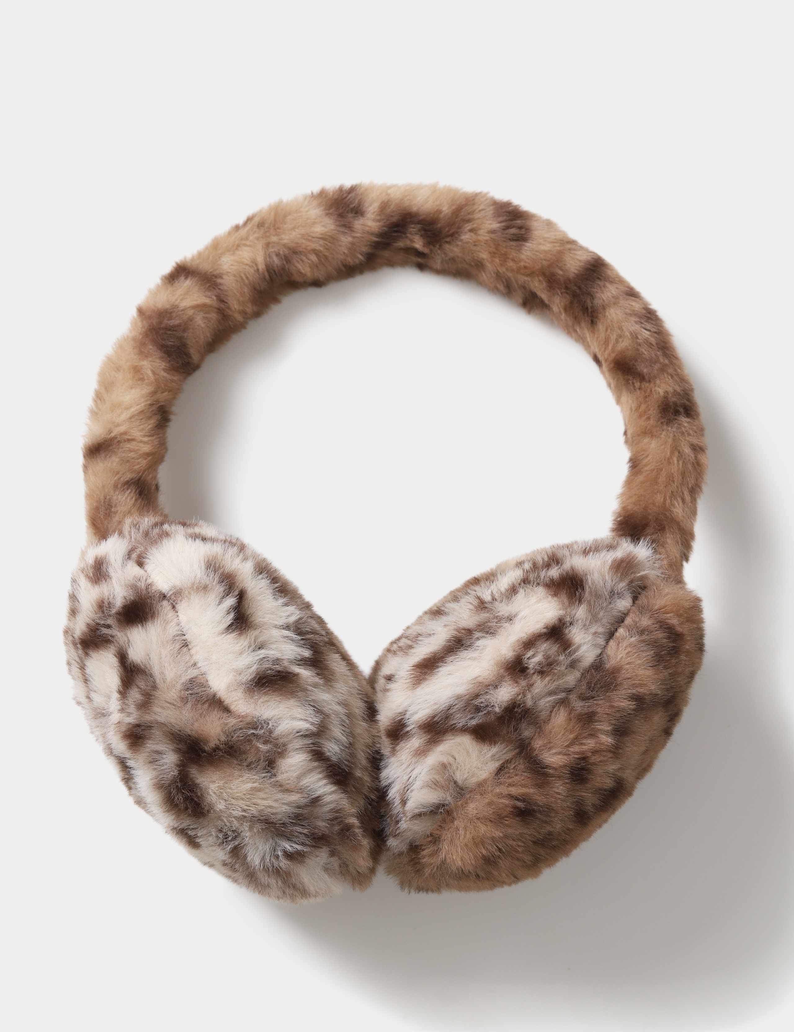 Leopard Fur Print Earmuffs 2 of 2