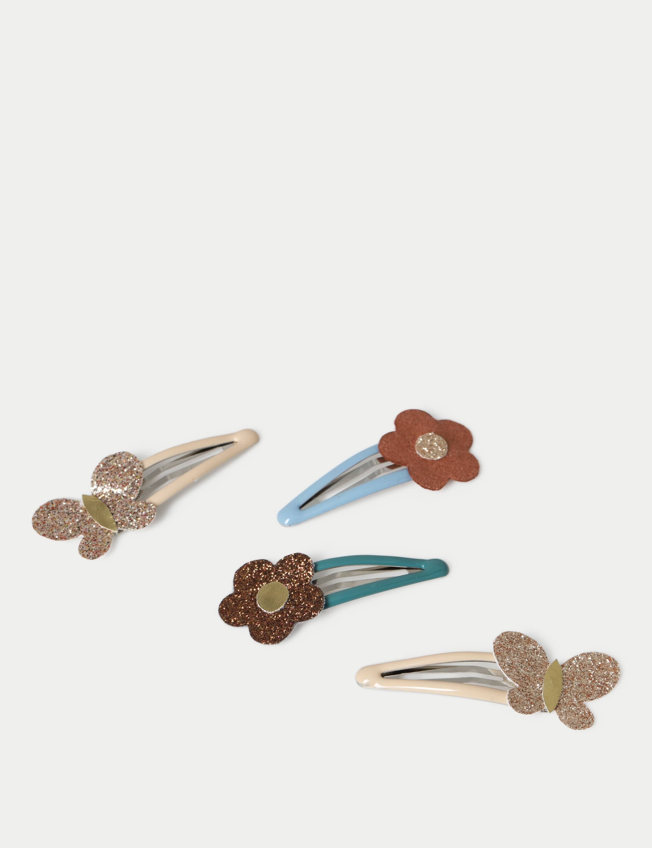 Butterfly And Flower Motif Hair Clips 2 of 2